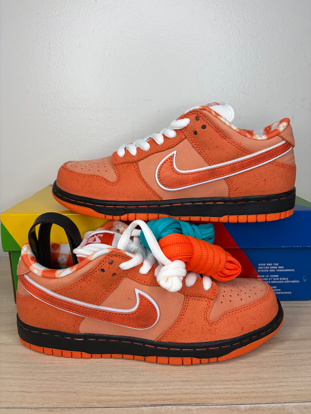 Sz 7M Nike SB Low Concepts Orange Lobster - Brand New, Original Box