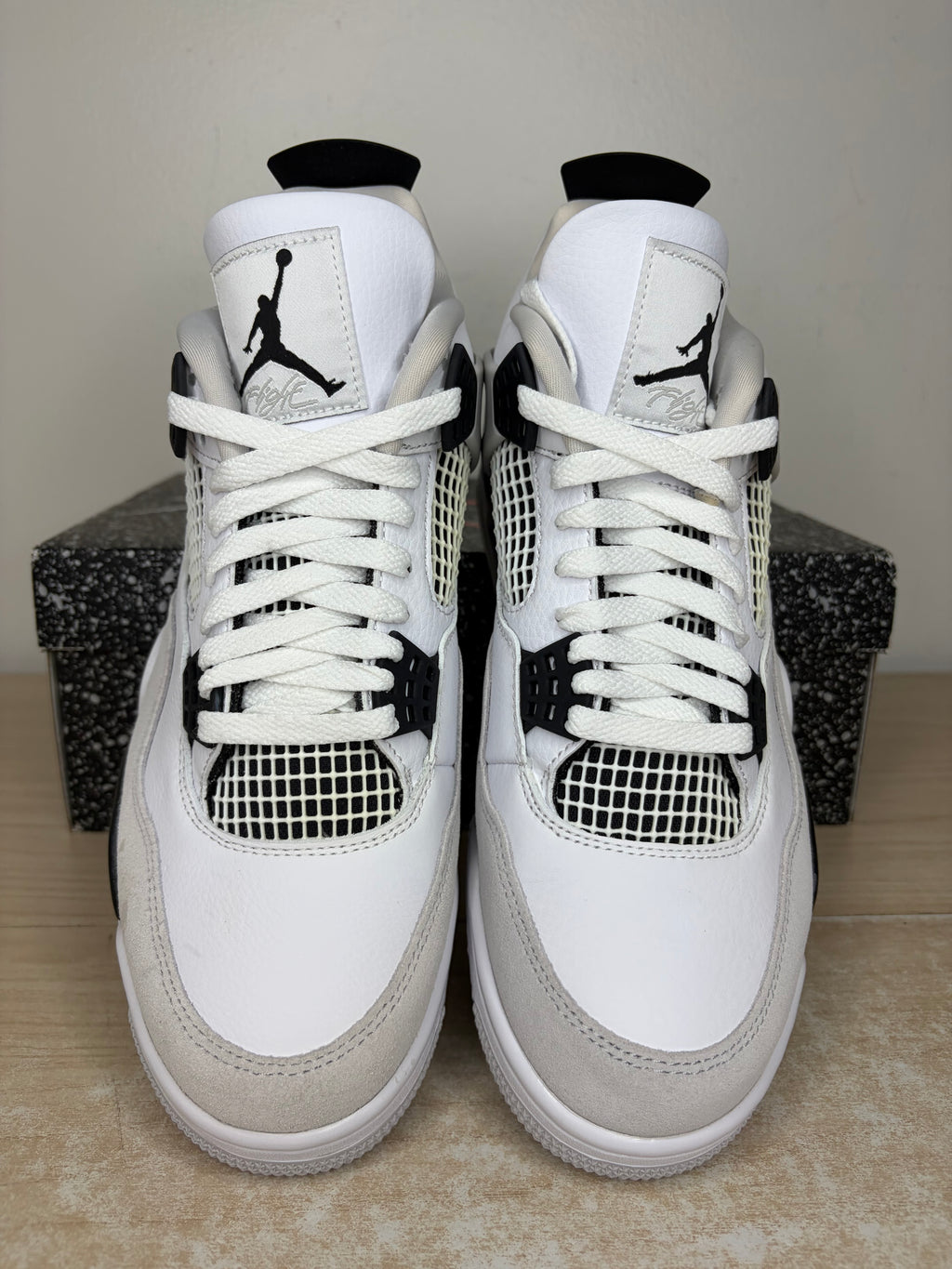 Sz 9.5M Jordan 4 Military Black - Brand New, Original Box