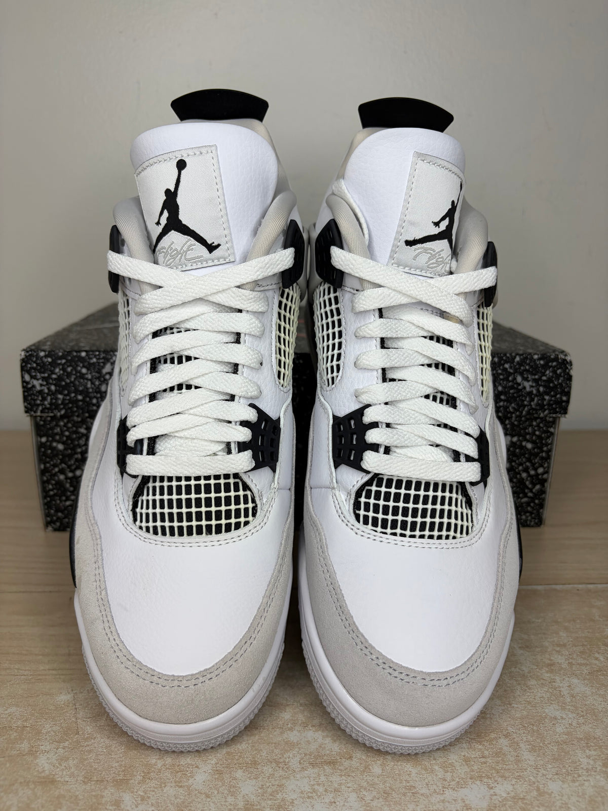 Sz 9.5M Jordan 4 Military Black - Brand New, Original Box
