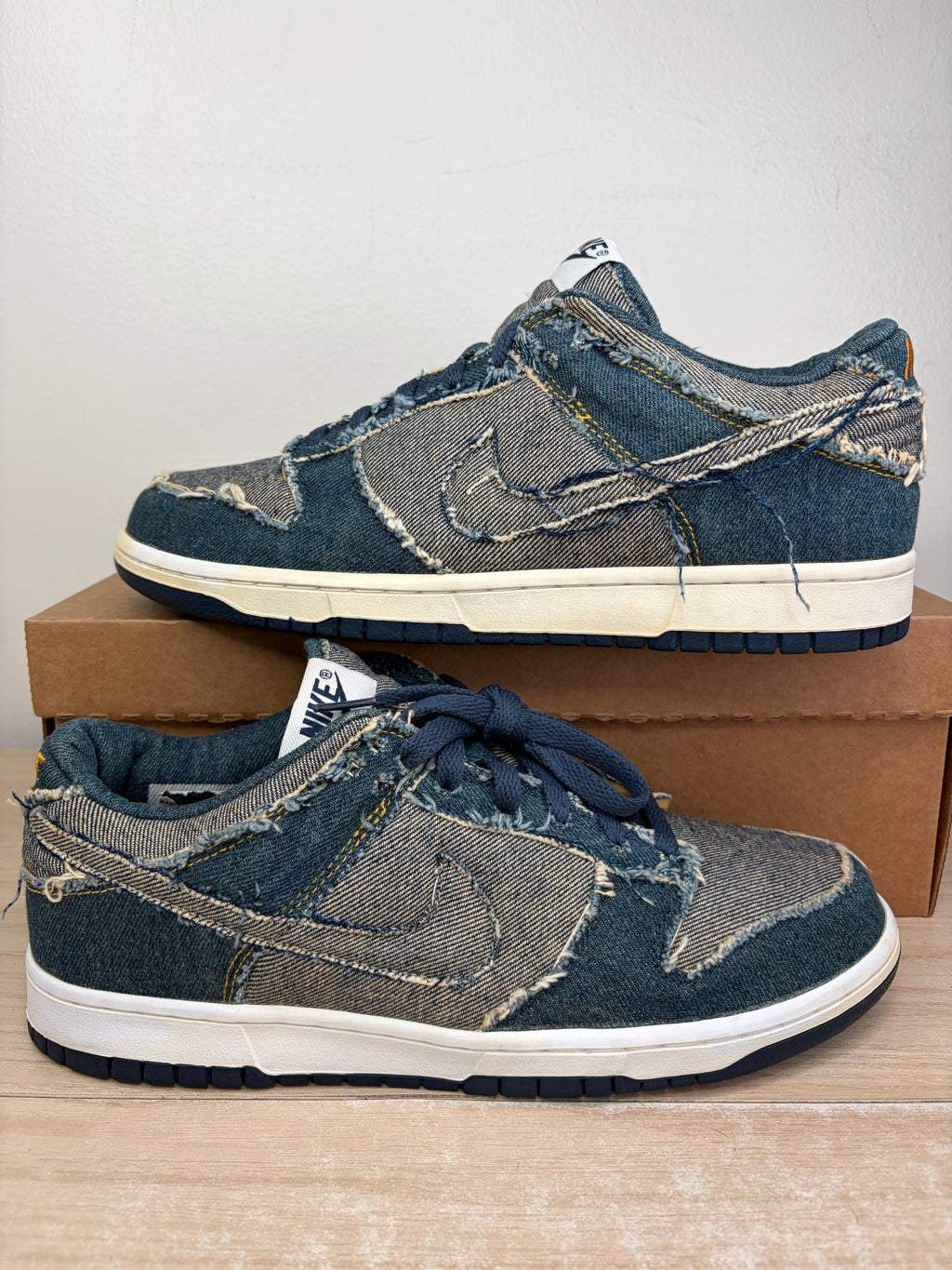 (2006) Sz 10M Dunk Low CL Denim - Preowned, No Box