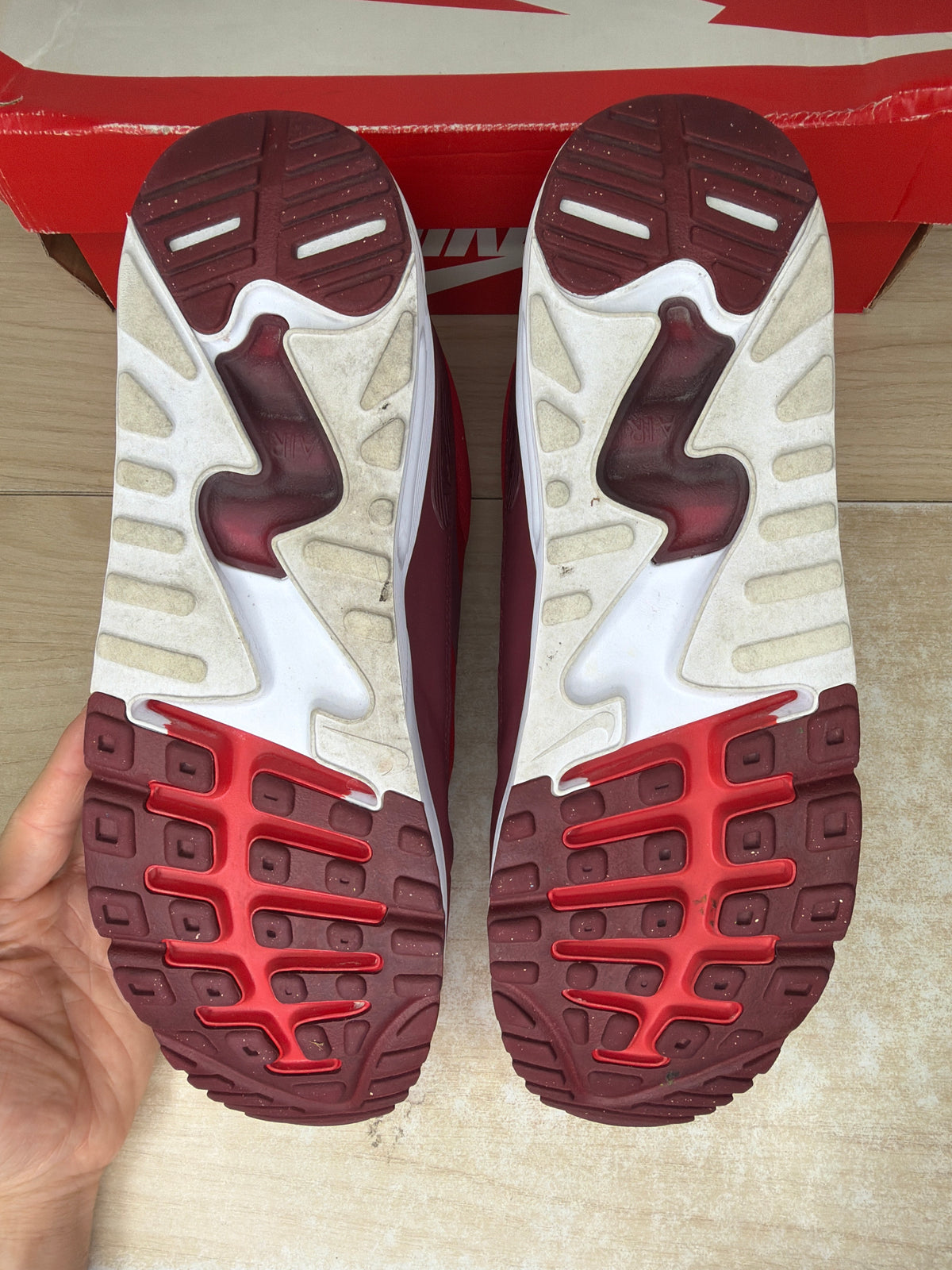 (2016) sz 13M Air Max 90 Ultra Team Red - Preowned, Original Box