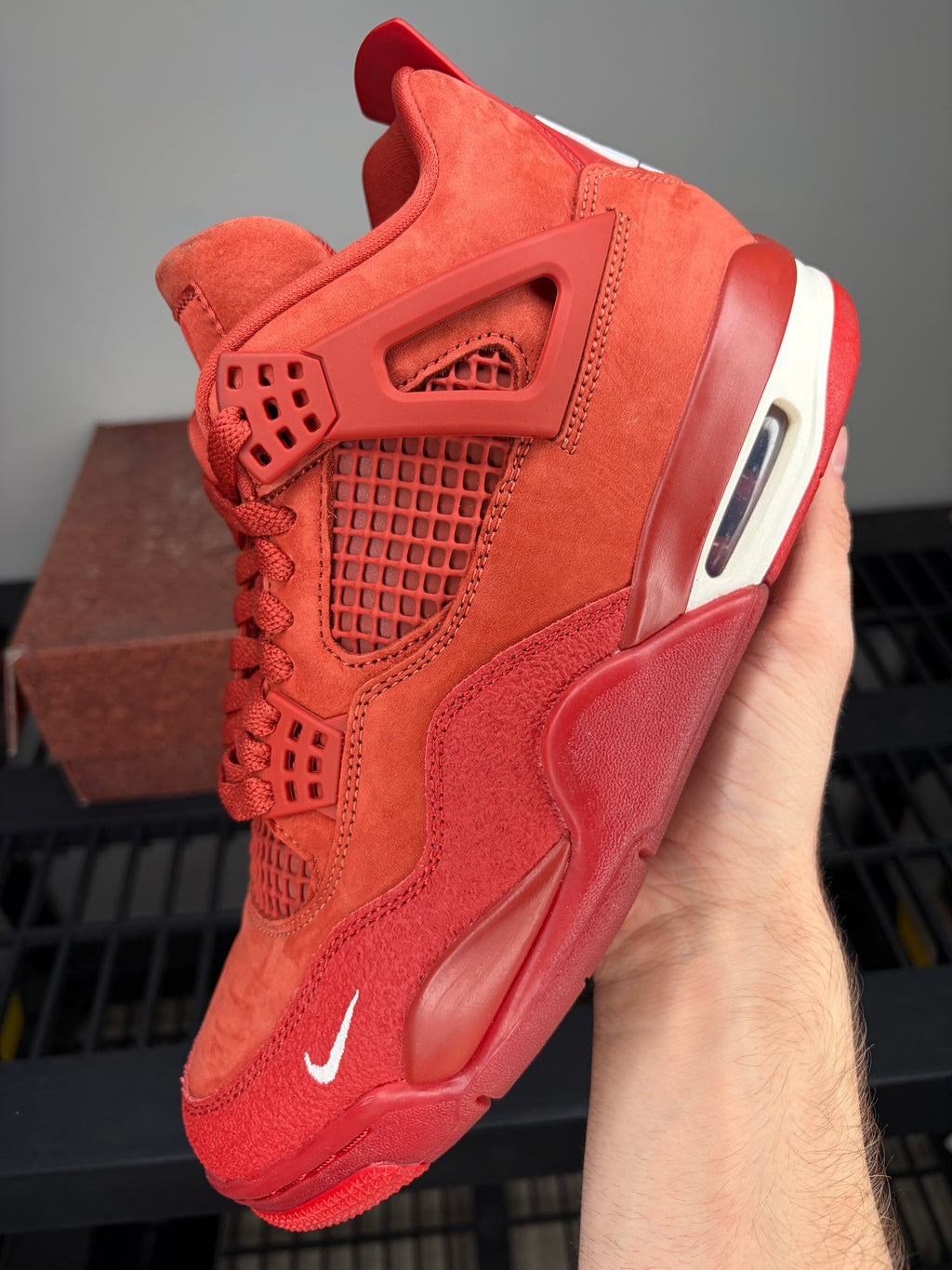 Sz 8M Jordan 4 Brick By Brick - Preowned, Original Box