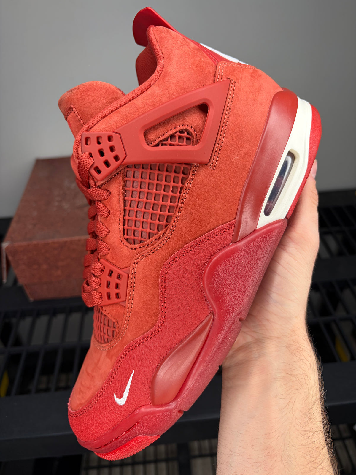 Sz 8M Jordan 4 Brick By Brick - Preowned, Original Box