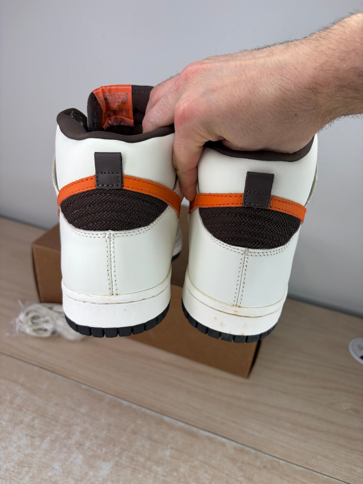 (2004) sz 11M Dunk High Sail/Orange Blaze - Brand New, No Box