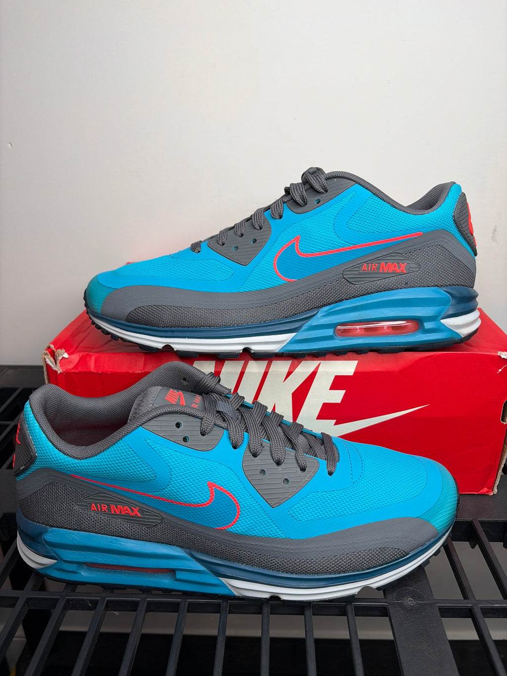 (2014) Sz 9.5M Air Max 90 Lunar Blue Lagoon - Preowned, Original Box