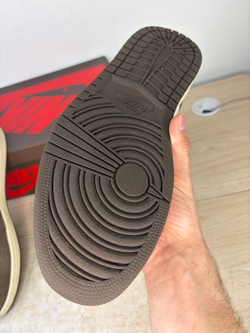 Sz 11.5M Jordan 1 High Travis Scott Dark Mocha - Preowned, Original Box