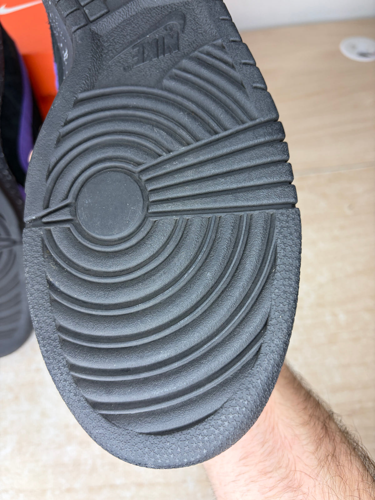(2007) sz 10.5M Dunk Low CL ‘Skeletor’ Varsity Purple - Lightly Worn, Replacement Box
