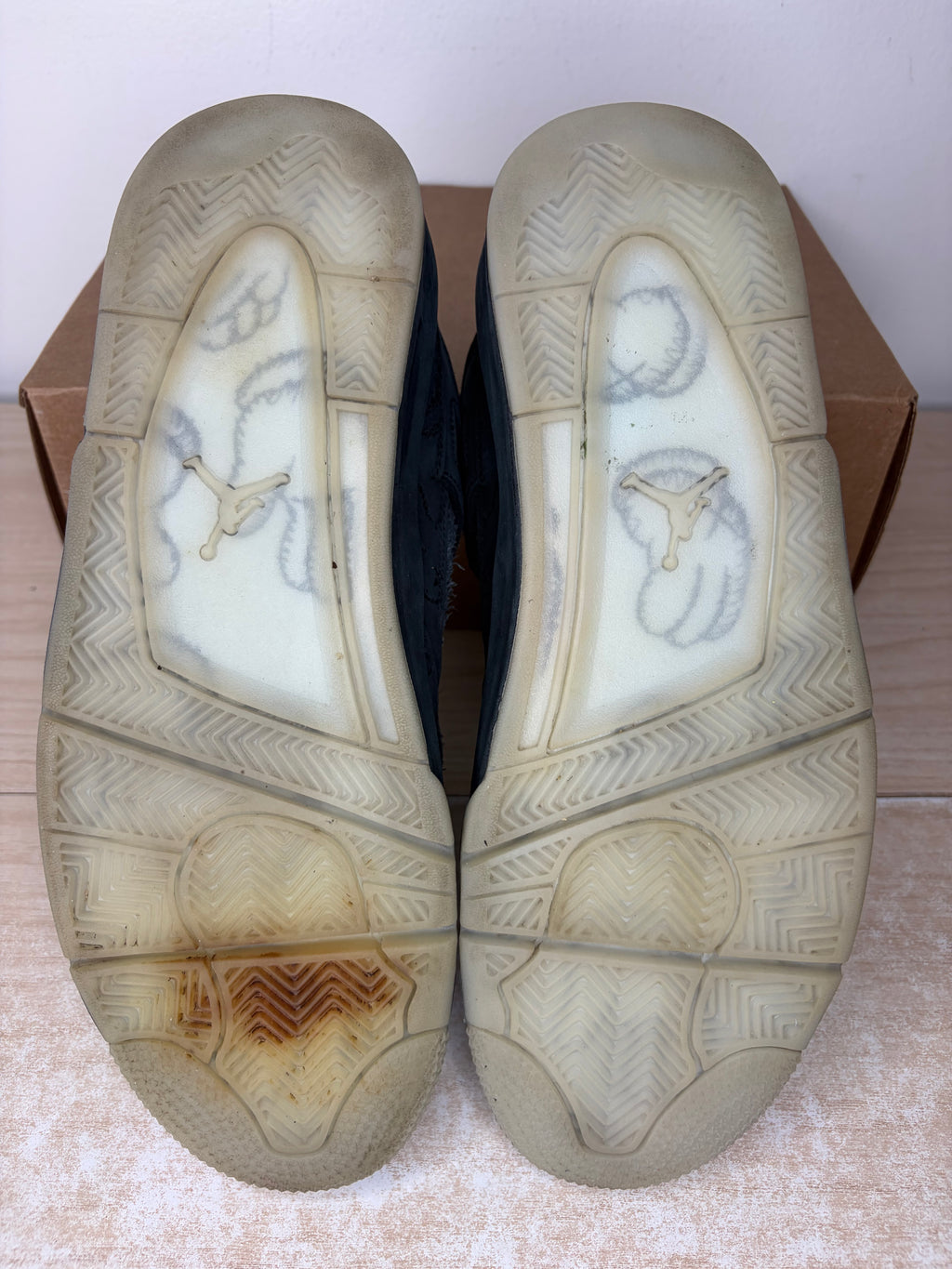 Sz 11.5M Jordan 4 Kaws Black - Preowned, No Box
