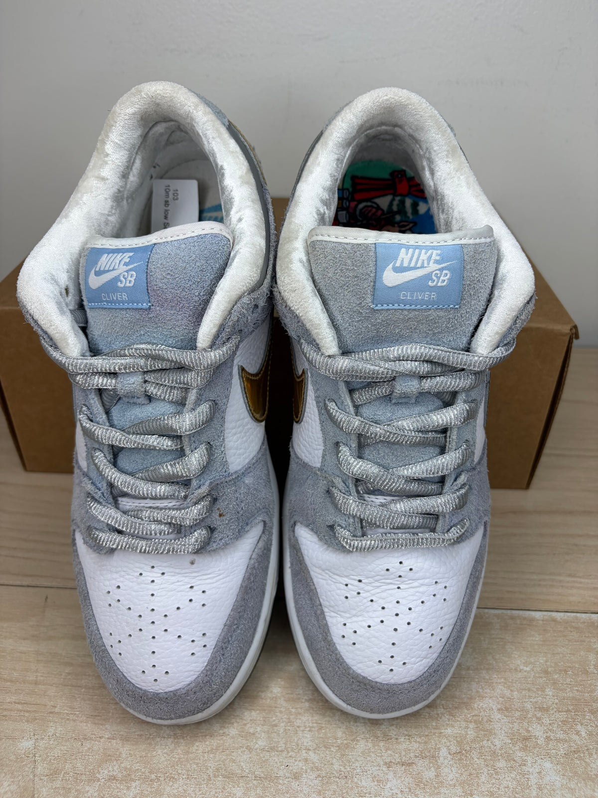 Sz 10M Nike SB Low Sean Cliver Christmas - Preowned, No Box