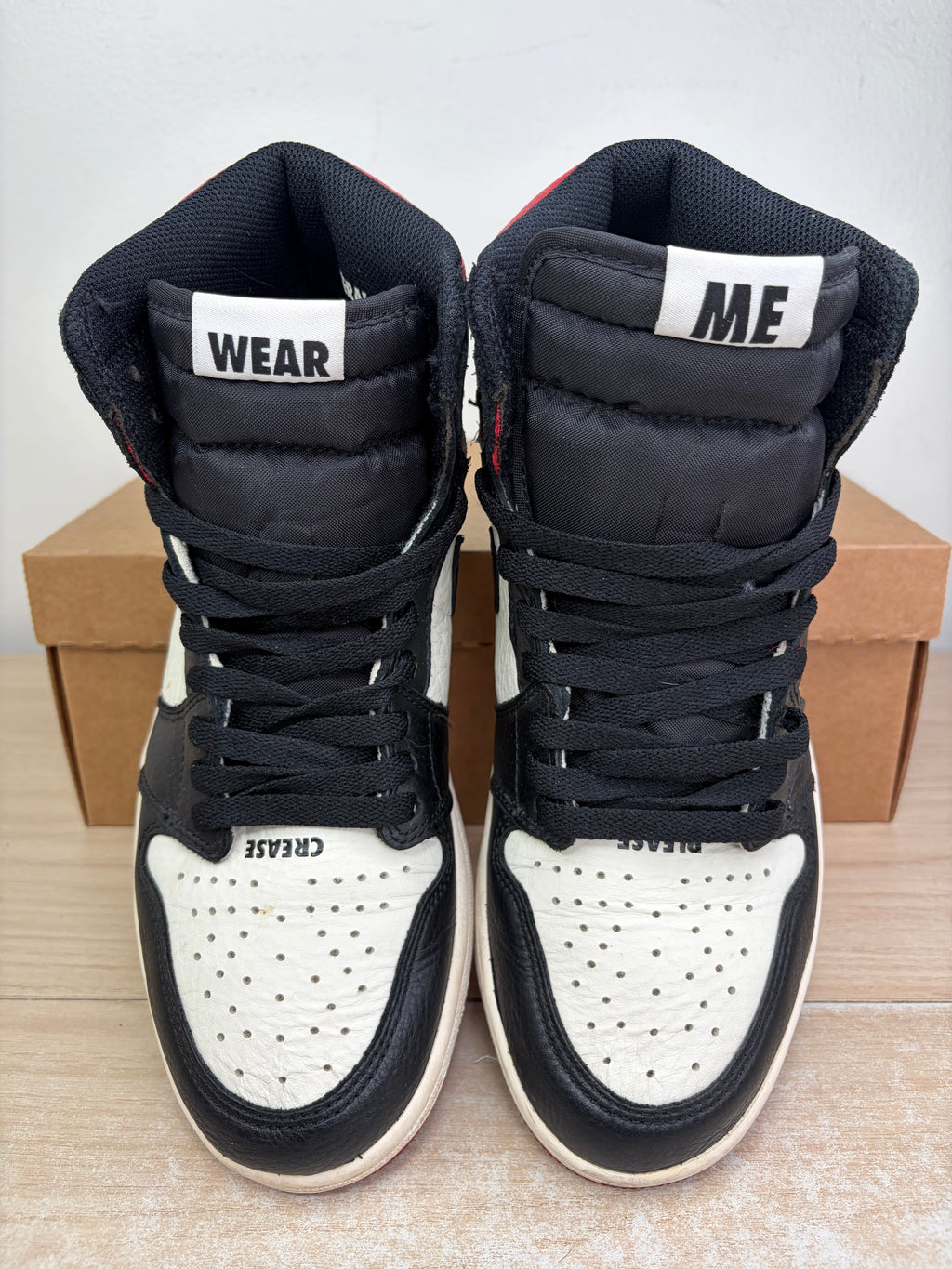 (2018) sz 8.5M Jordan 1 High 'Not For Resale' Varsity Red - Preowned, No Box