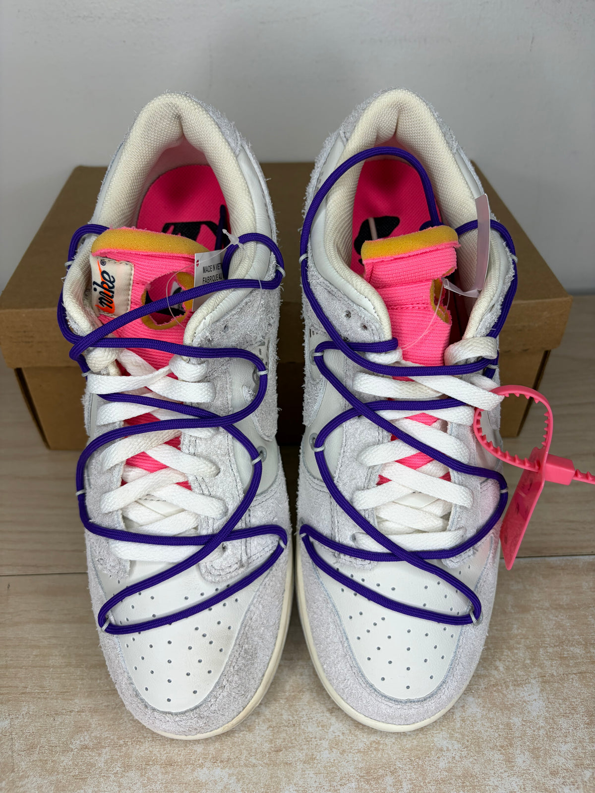 Sz 11.5M Dunk Low Off White Lot 15 - Brand New, No Box