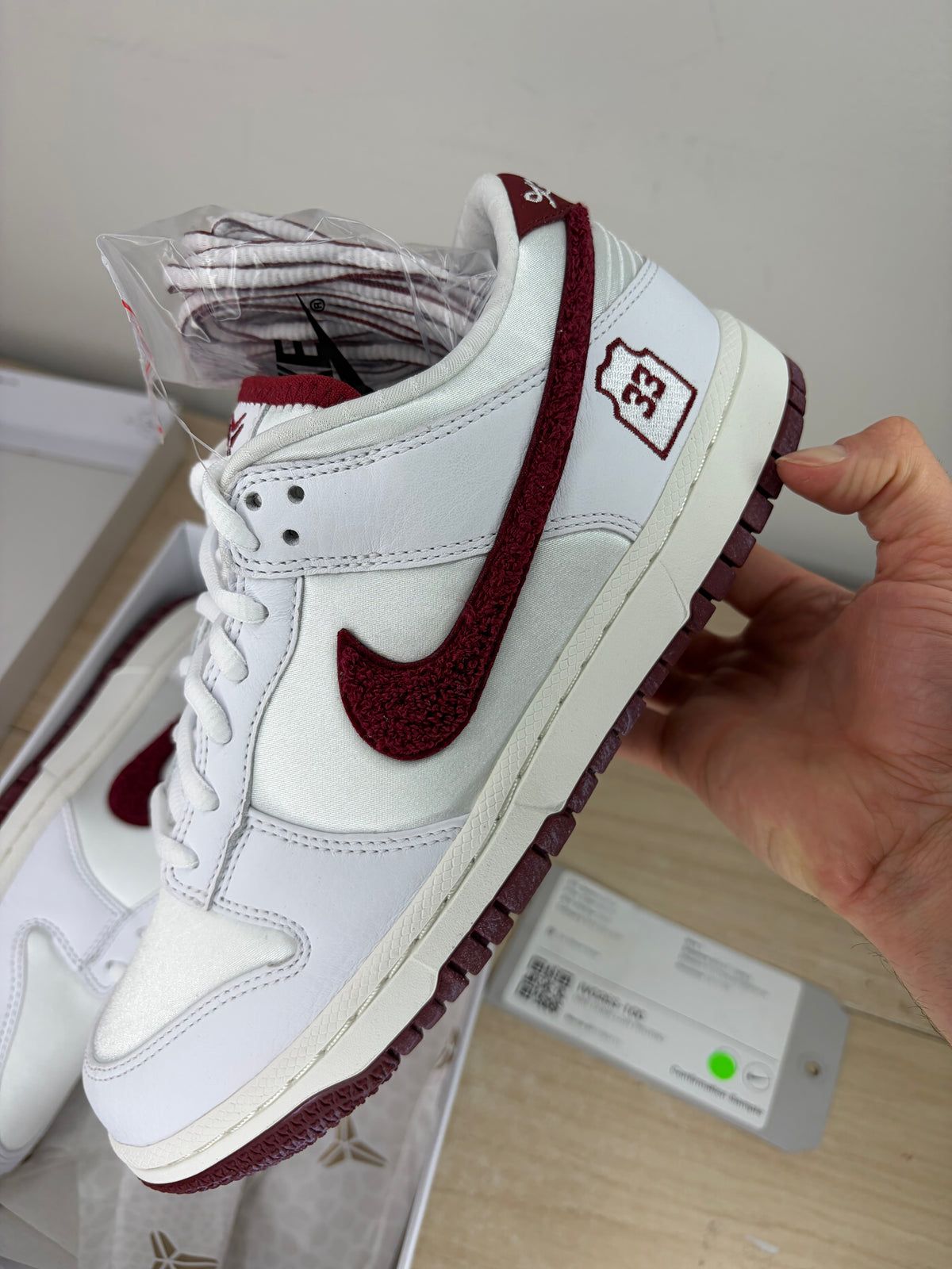 (Conformation Sample)- Sz 8M Dunk Low Kobe Merrion Home - Brand New, Original Box