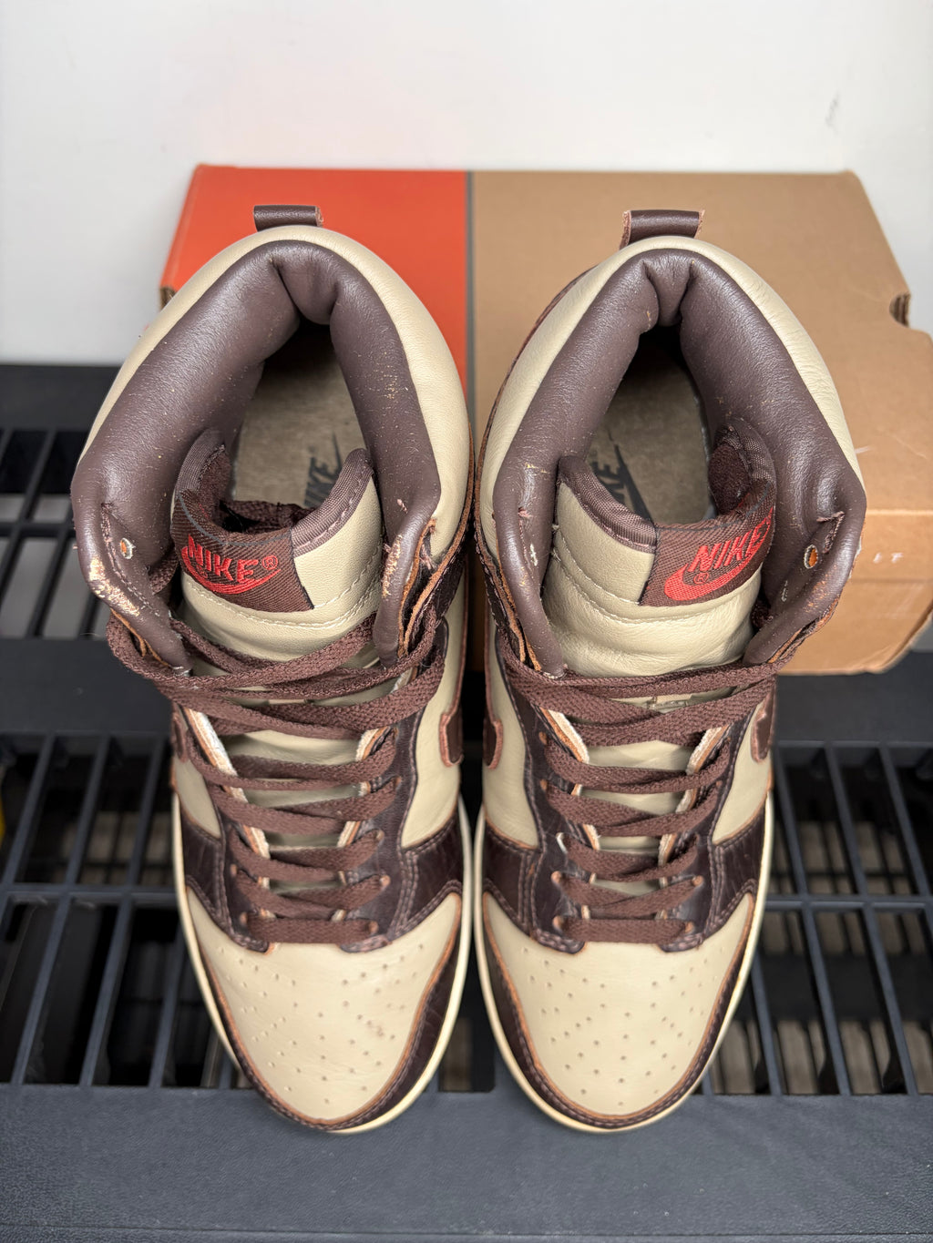 (2003) sz 8.5M Dunk High Premium Baroque Brown Khaki - Preowned, Original Box