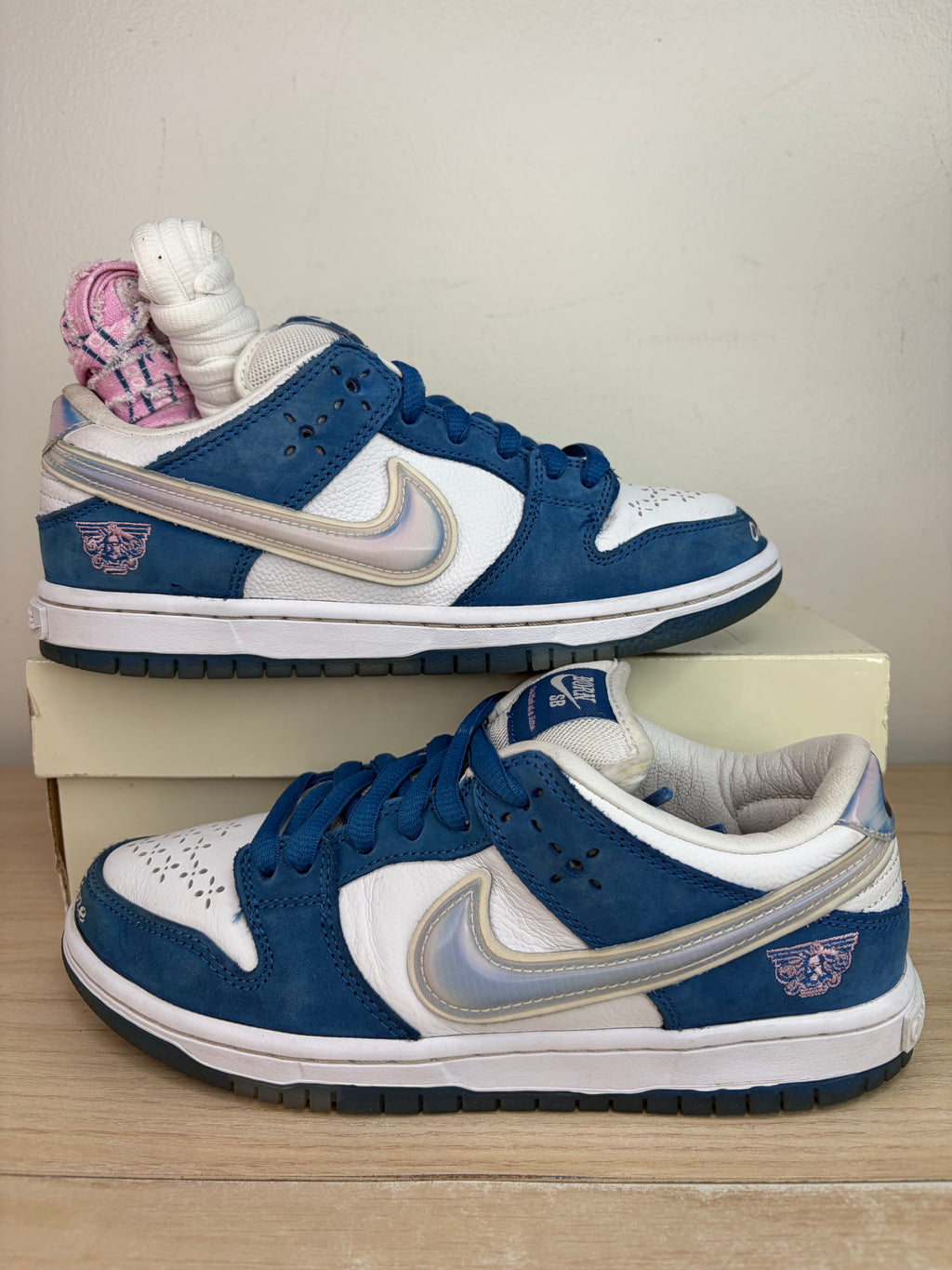 Sz 5.5M/7W Nike SB Low Born x Raised - Preowned, Original Box
