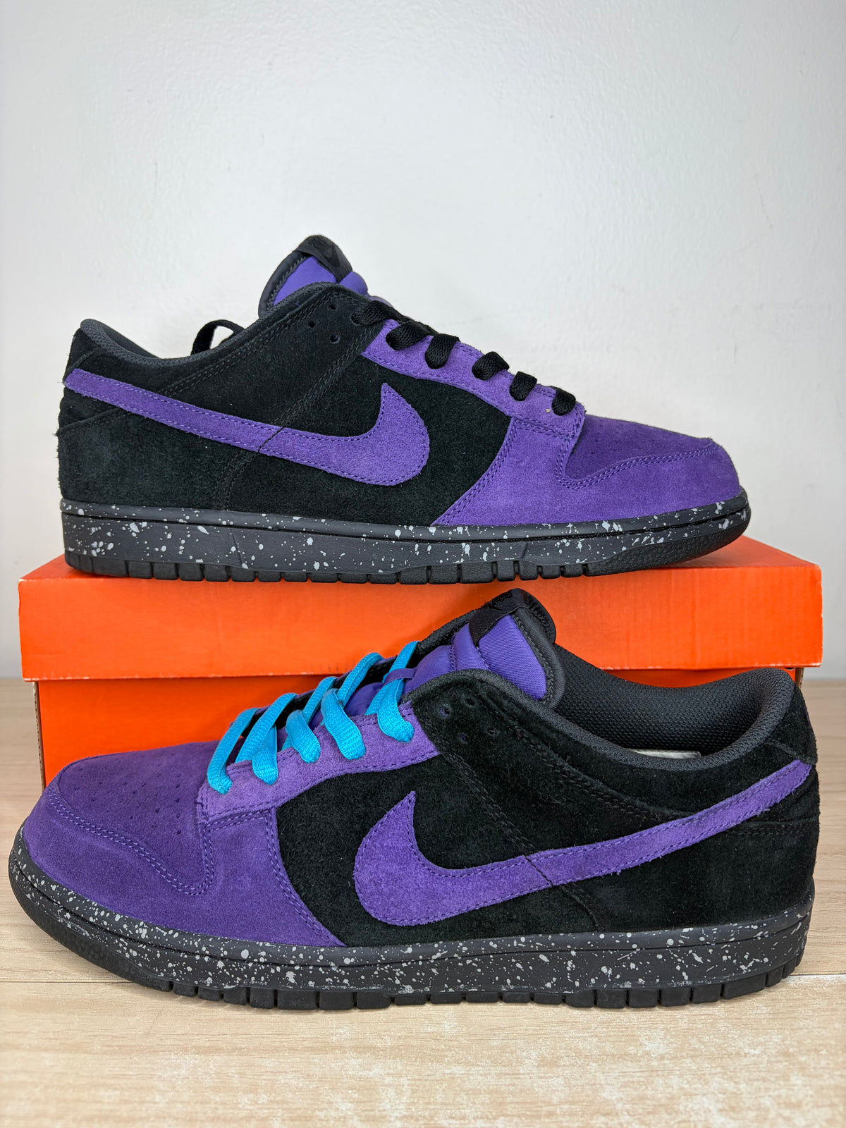(2007) sz 10.5M Dunk Low CL ‘Skeletor’ Varsity Purple - Lightly Worn, Replacement Box