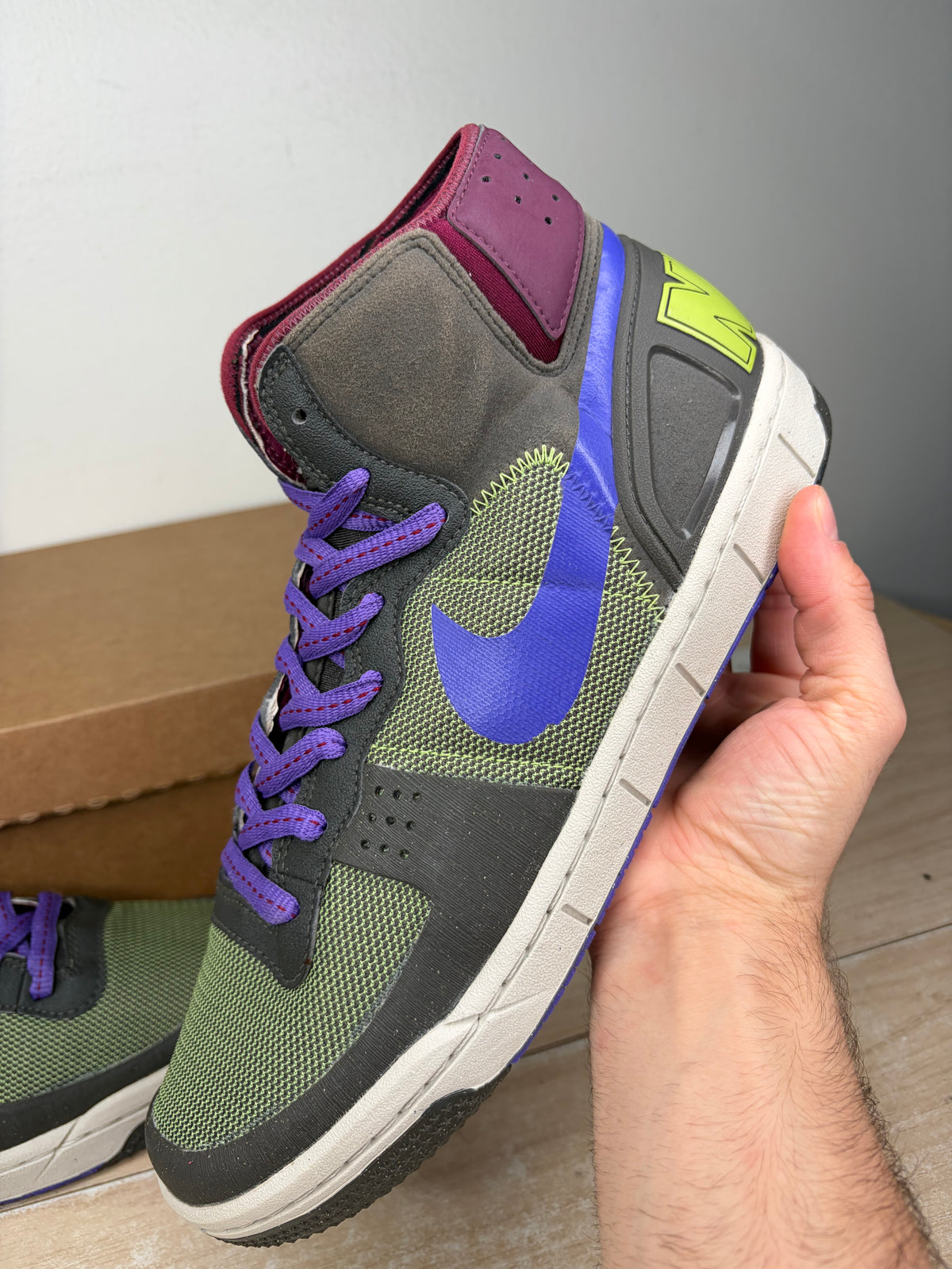 (Salesman Sample) Sz 9M Nike Terminator Hybrid Olive Purple - Brand New, No Box