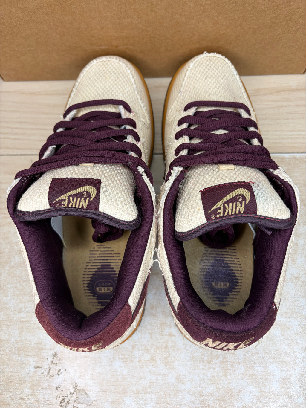 (2004) sz 8.5M Nike SB Low Mahogony Red Hemp - Brand New, No Box