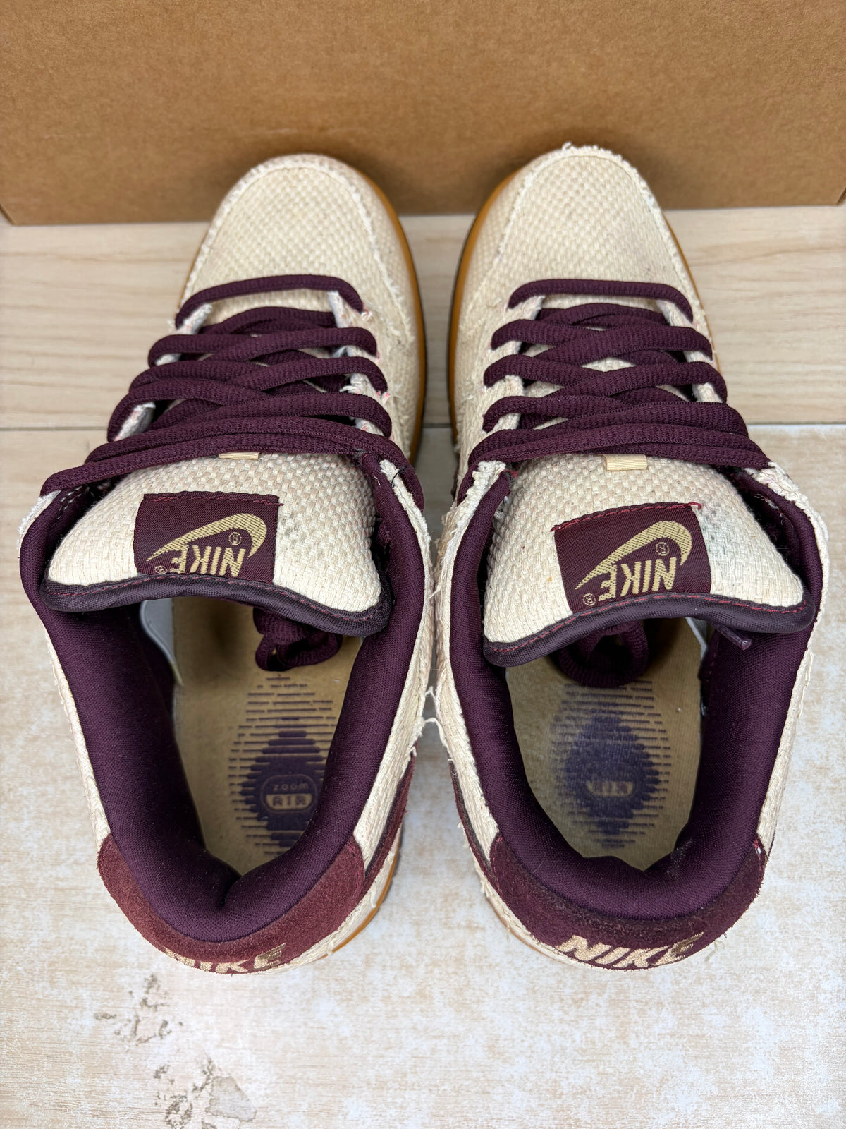 (2004) sz 8.5M Nike SB Low Mahogony Red Hemp - Brand New, No Box