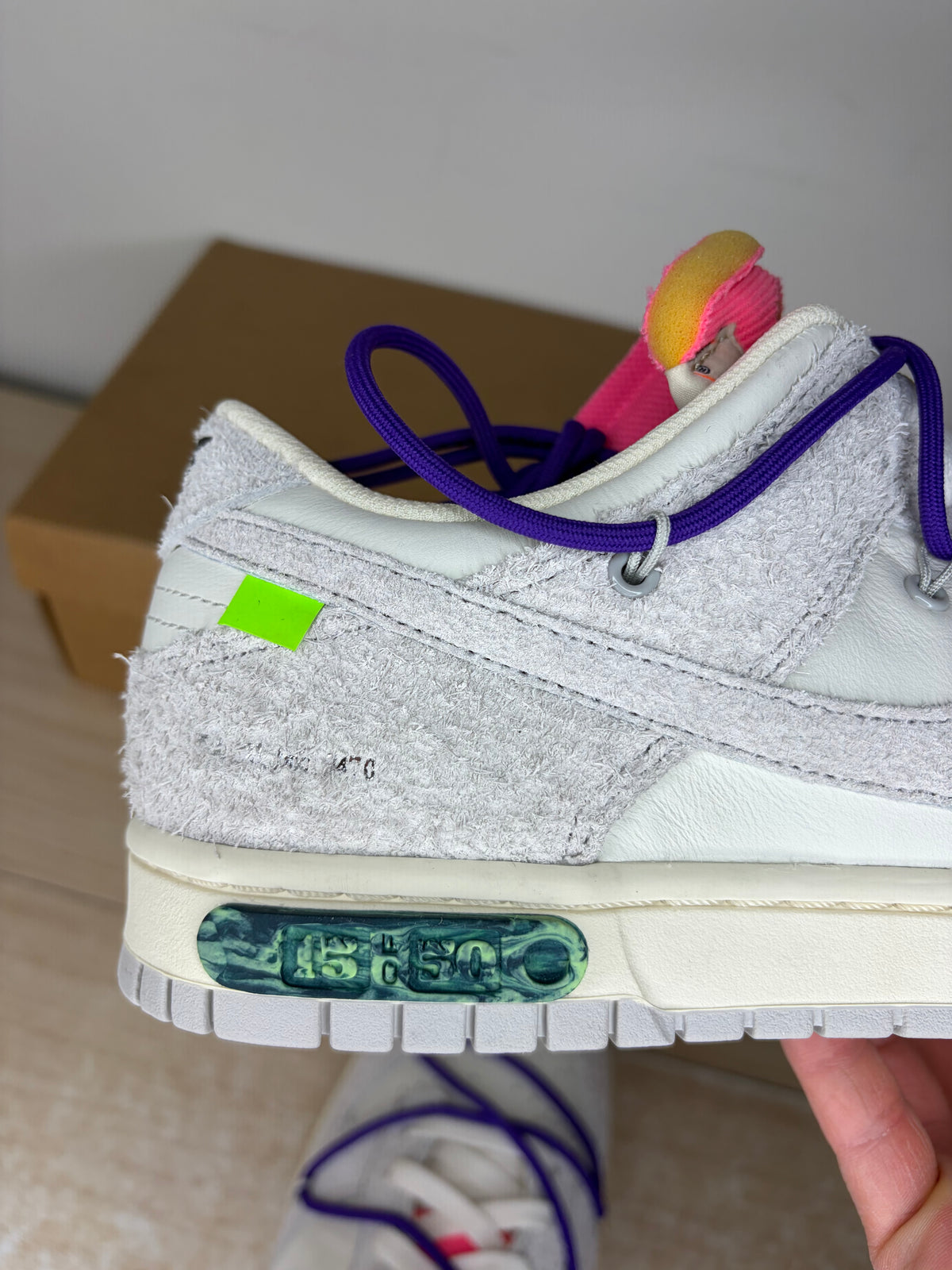 Sz 11.5M Dunk Low Off White Lot 15 - Brand New, No Box