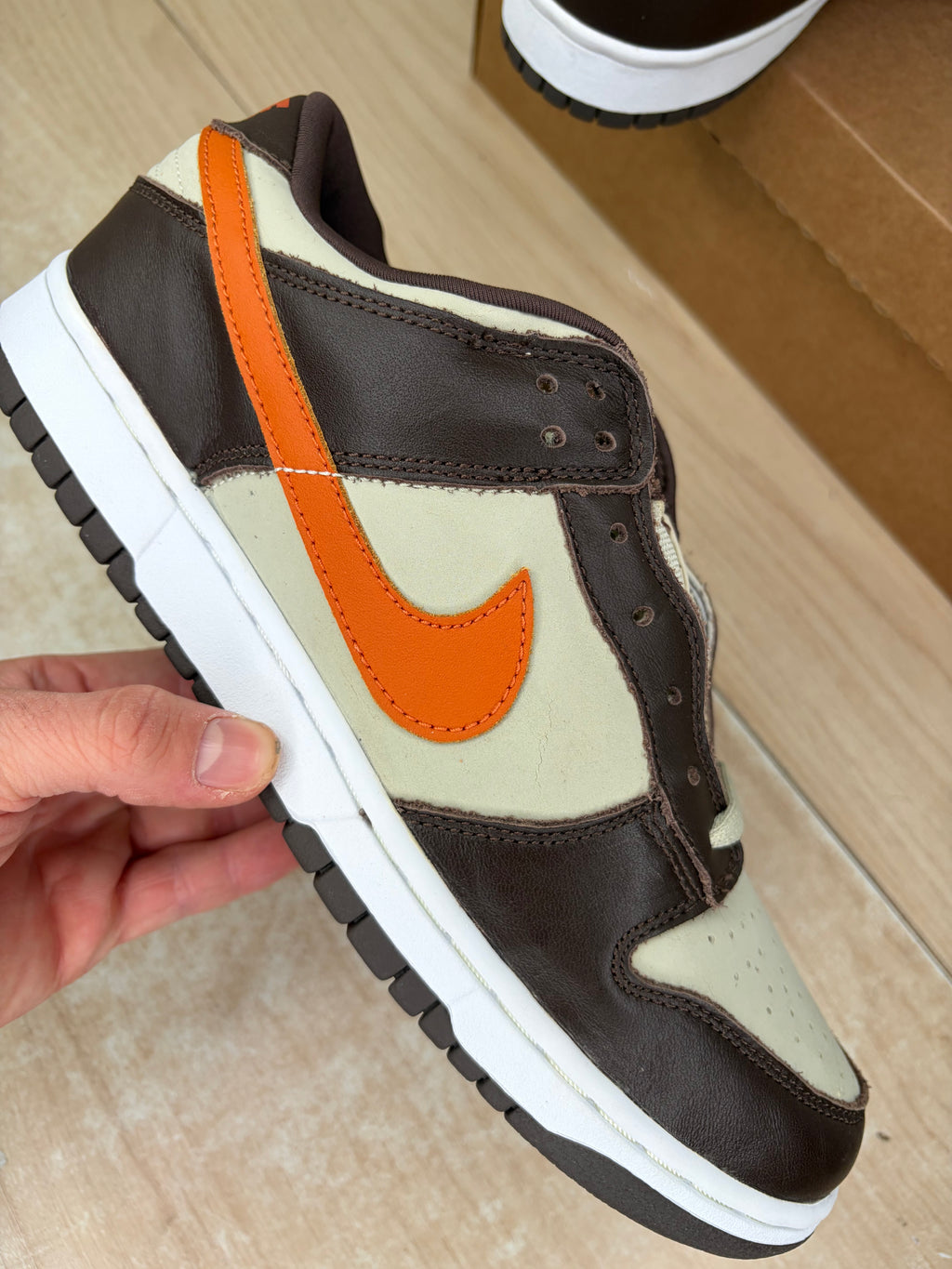 (2002) sz 10.5M Dunk Low Pro B Light Stone Mesa Orange - Brand New, No Box