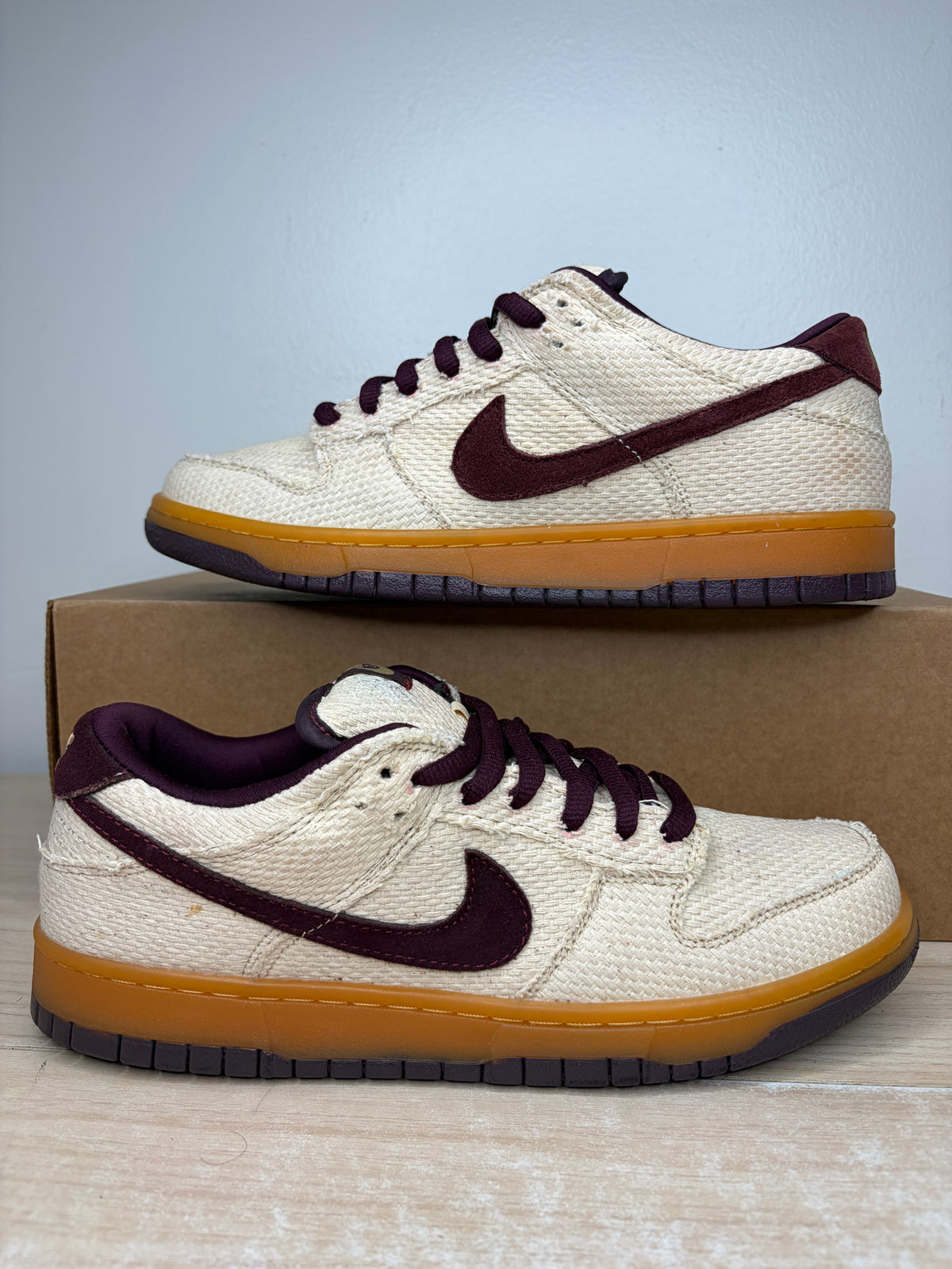 (2004) sz 8.5M Nike SB Low Mahogony Red Hemp - Brand New, No Box