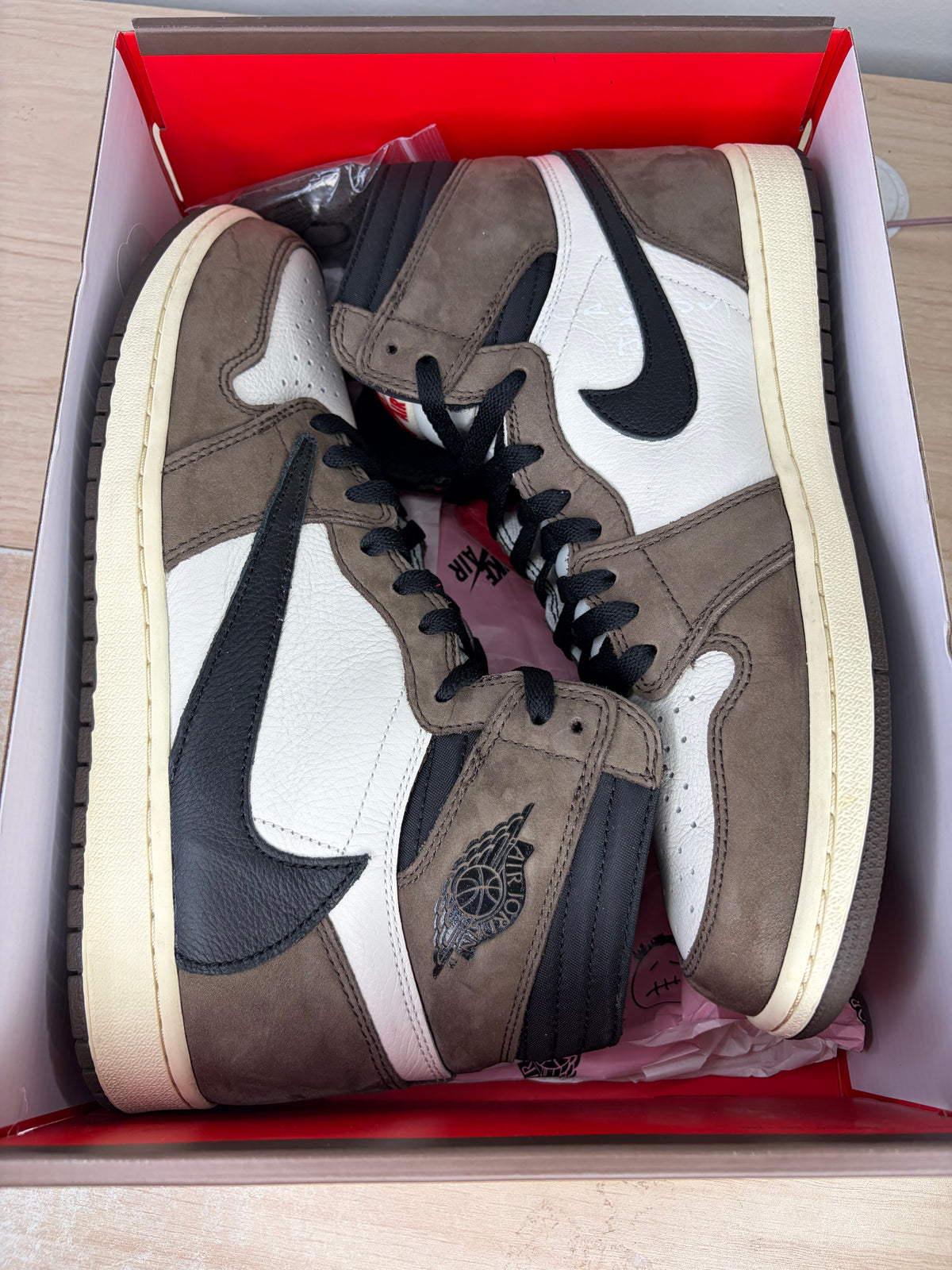 Sz 11.5M Jordan 1 High Travis Scott Dark Mocha - Preowned, Original Box