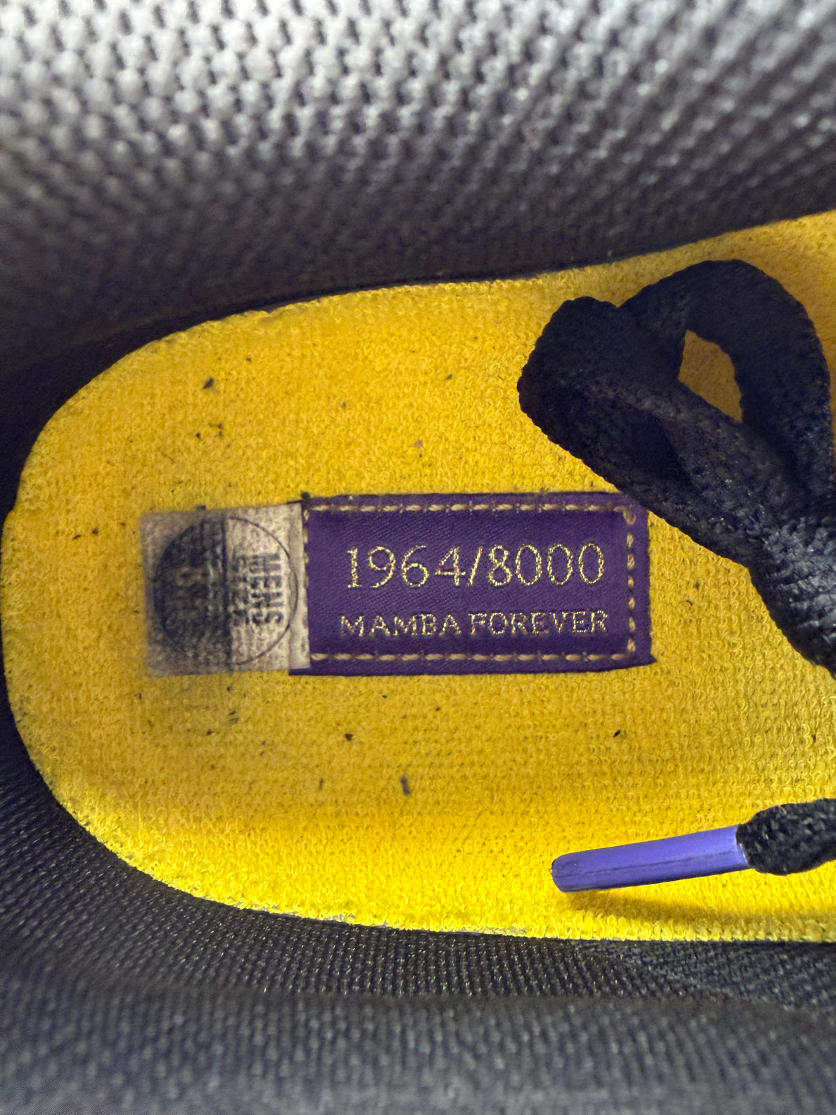 Numbered Of 8000 - sz 8.5M Nike AF1 Low Kobe Bryant Lakers - Preowned, Original Box
