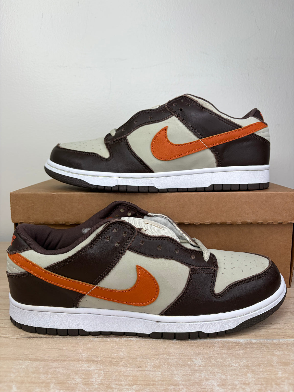 (2002) sz 10.5M Dunk Low Pro B Light Stone Mesa Orange - Brand New, No Box