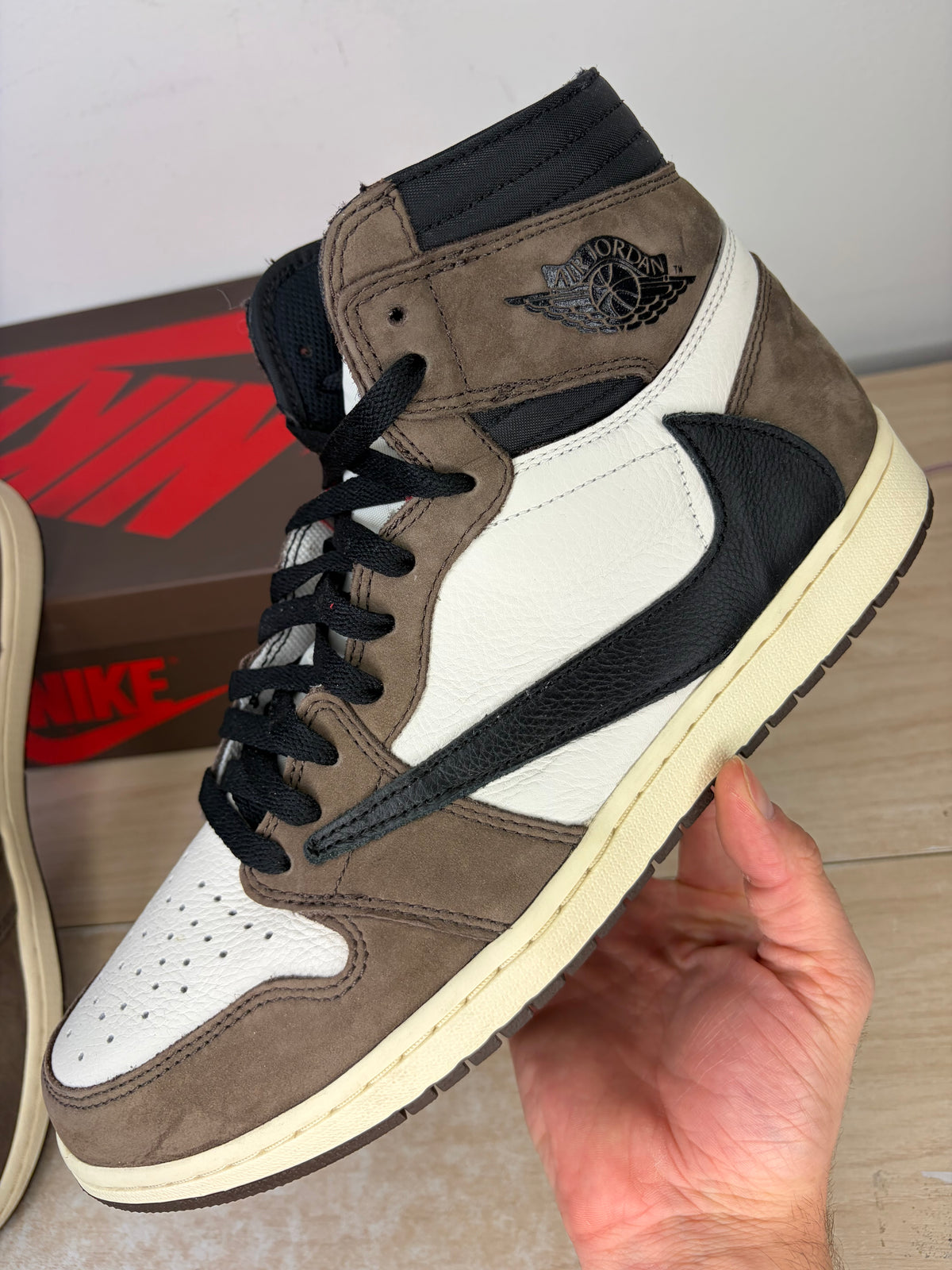 Sz 11.5M Jordan 1 High Travis Scott Dark Mocha - Preowned, Original Box