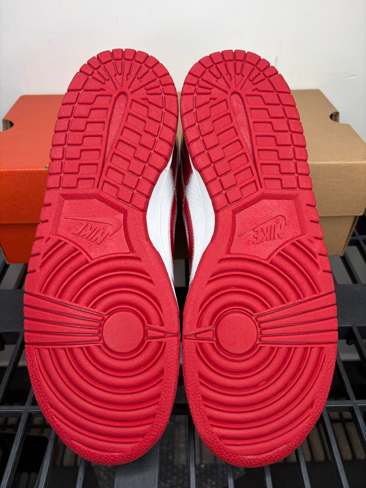 (2001) sz 8M Dunk Low COJP OG Red Patent - Brand New, Original Box