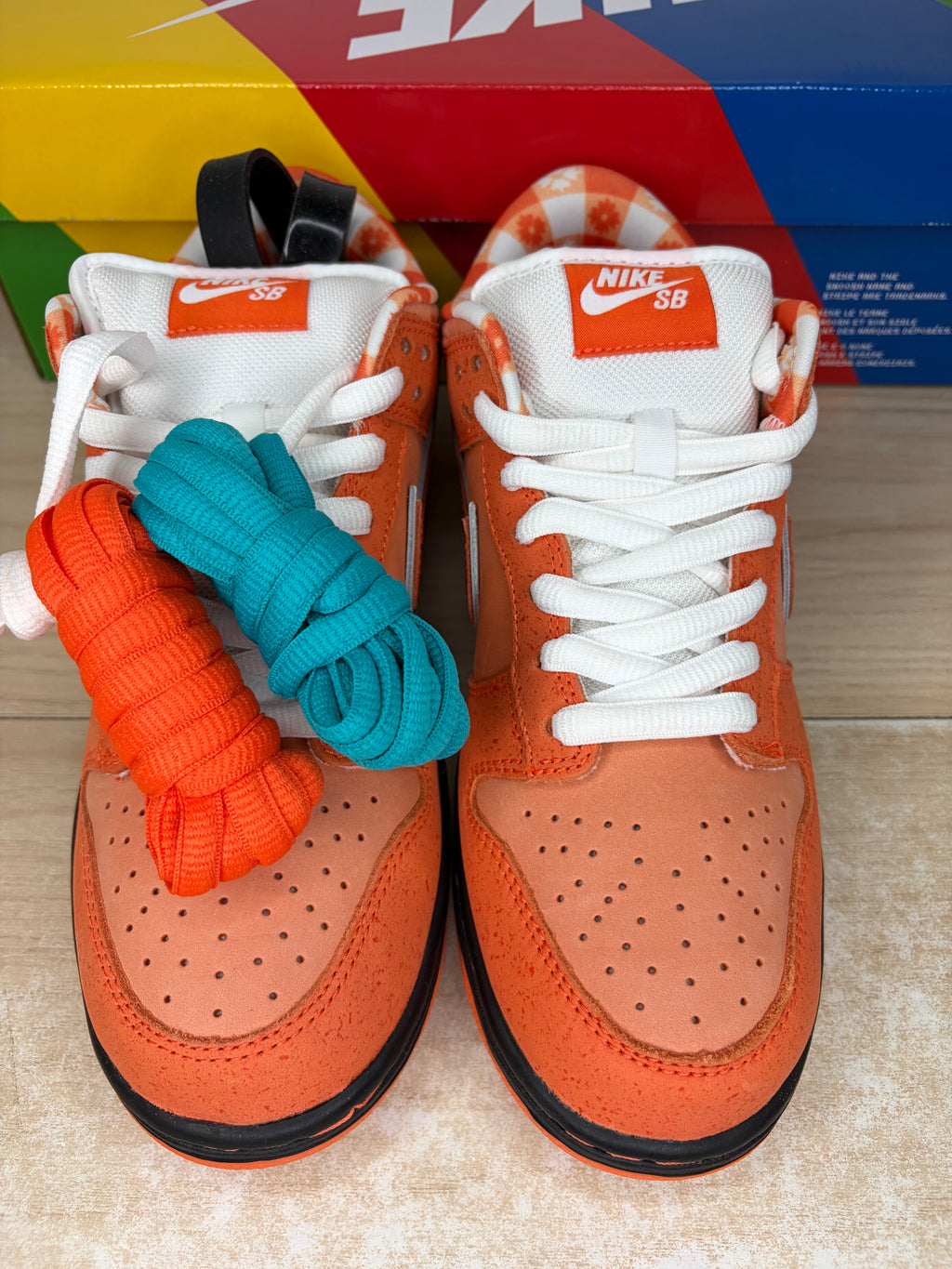 Sz 7M Nike SB Low Concepts Orange Lobster - Brand New, Original Box