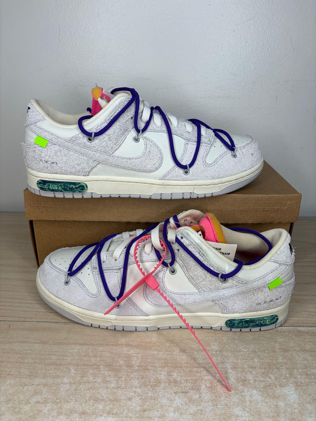 Sz 11.5M Dunk Low Off White Lot 15 - Brand New, No Box