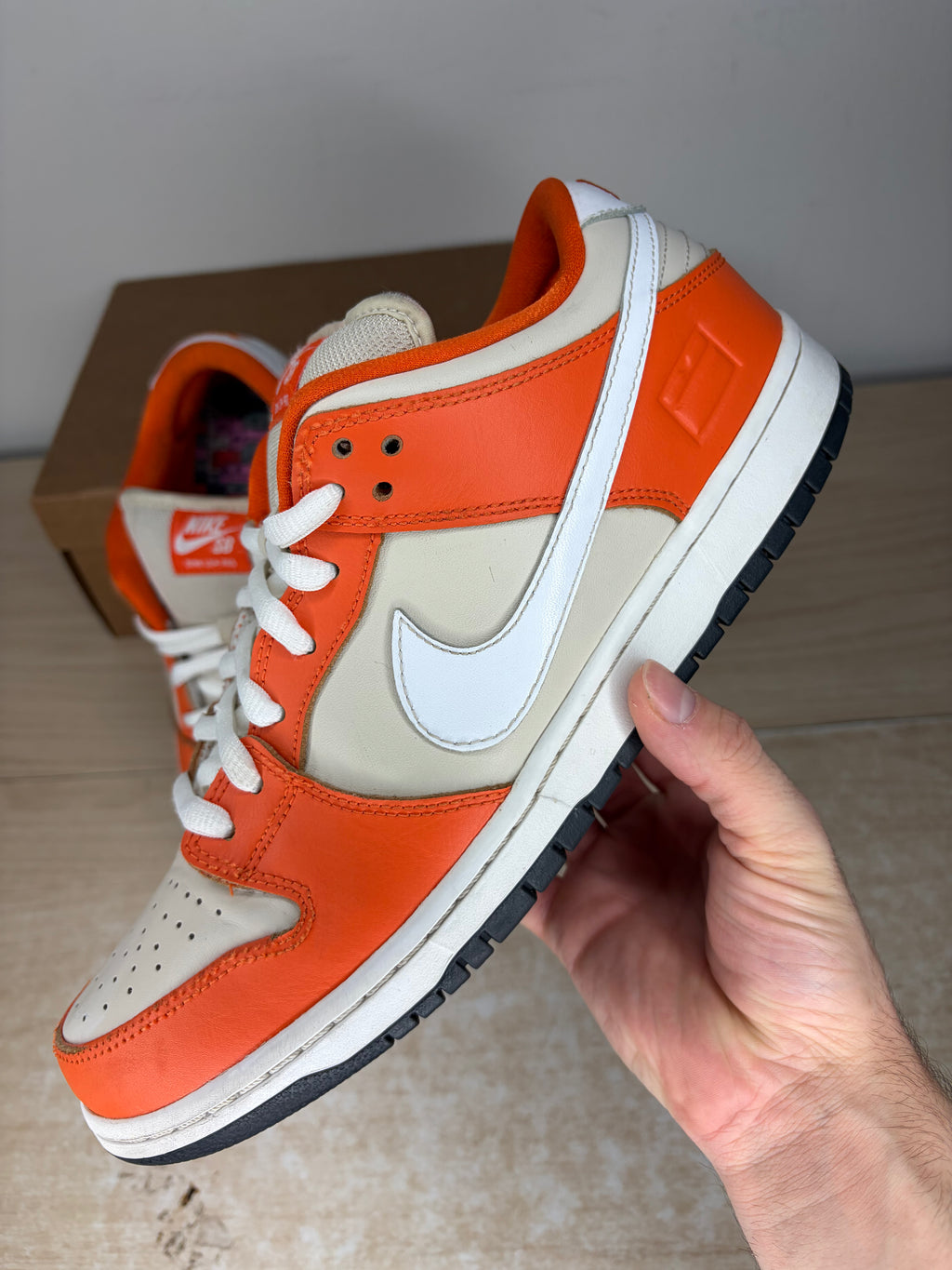 Sz 11M Nike SB Dunk Orange Box - Preowned, No Box