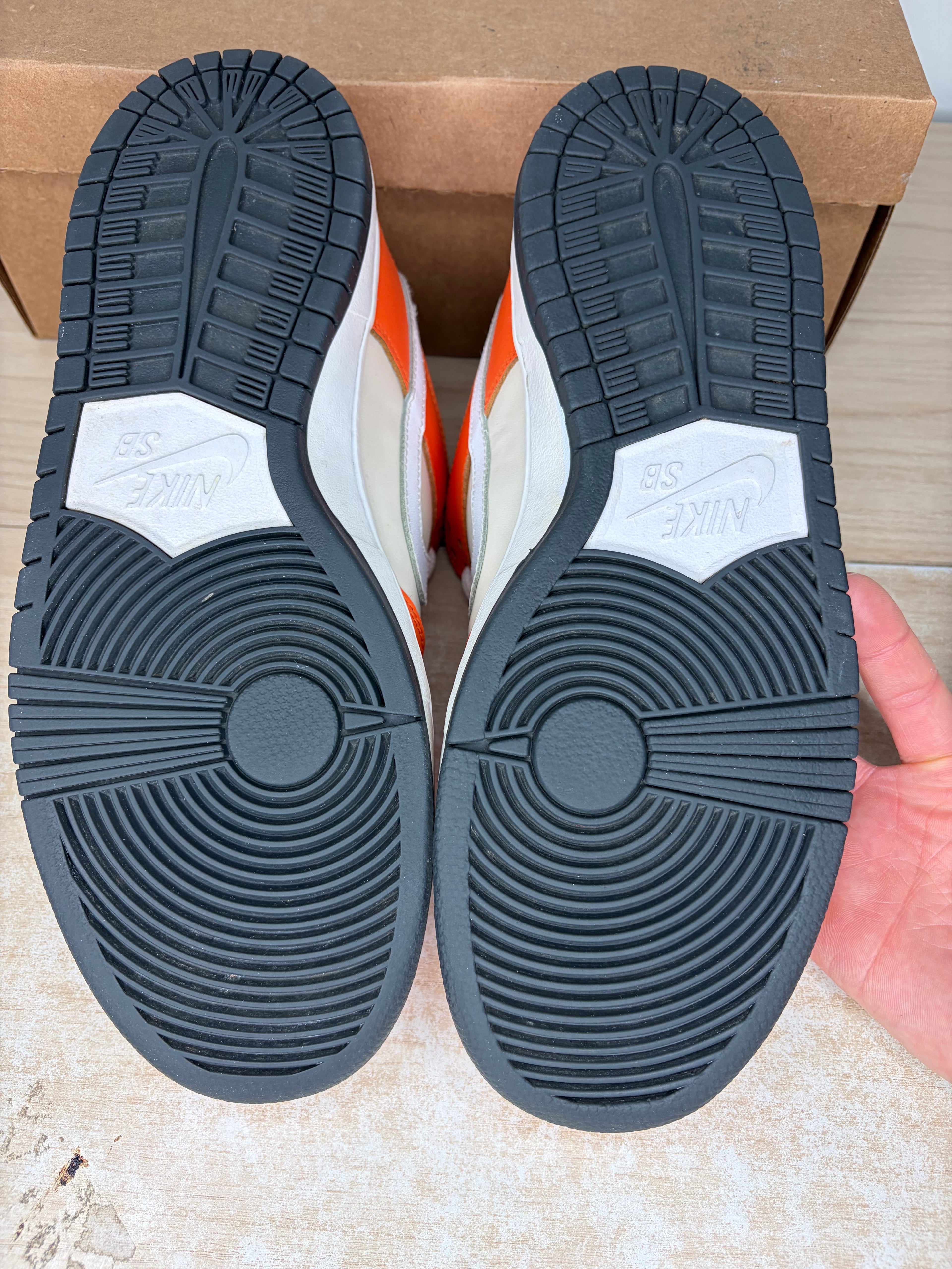 Sz 11M Nike SB Dunk Orange Box - Preowned, No Box