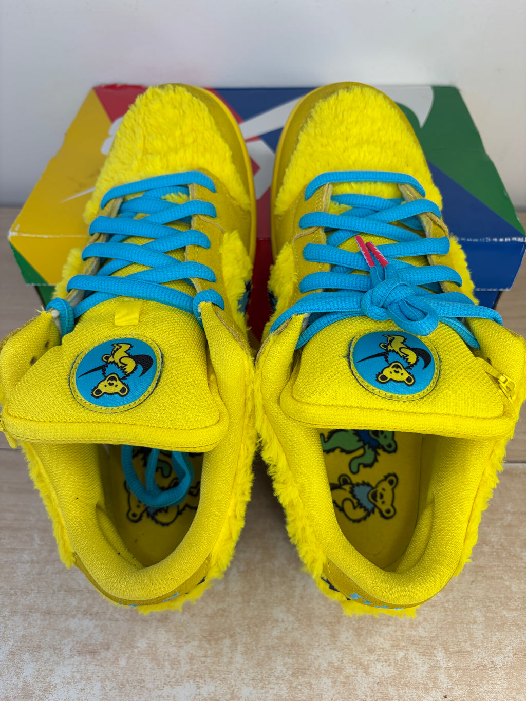 Sz 10M Nike SB Low Grateful Dead Yellow - Preowned, Original Box