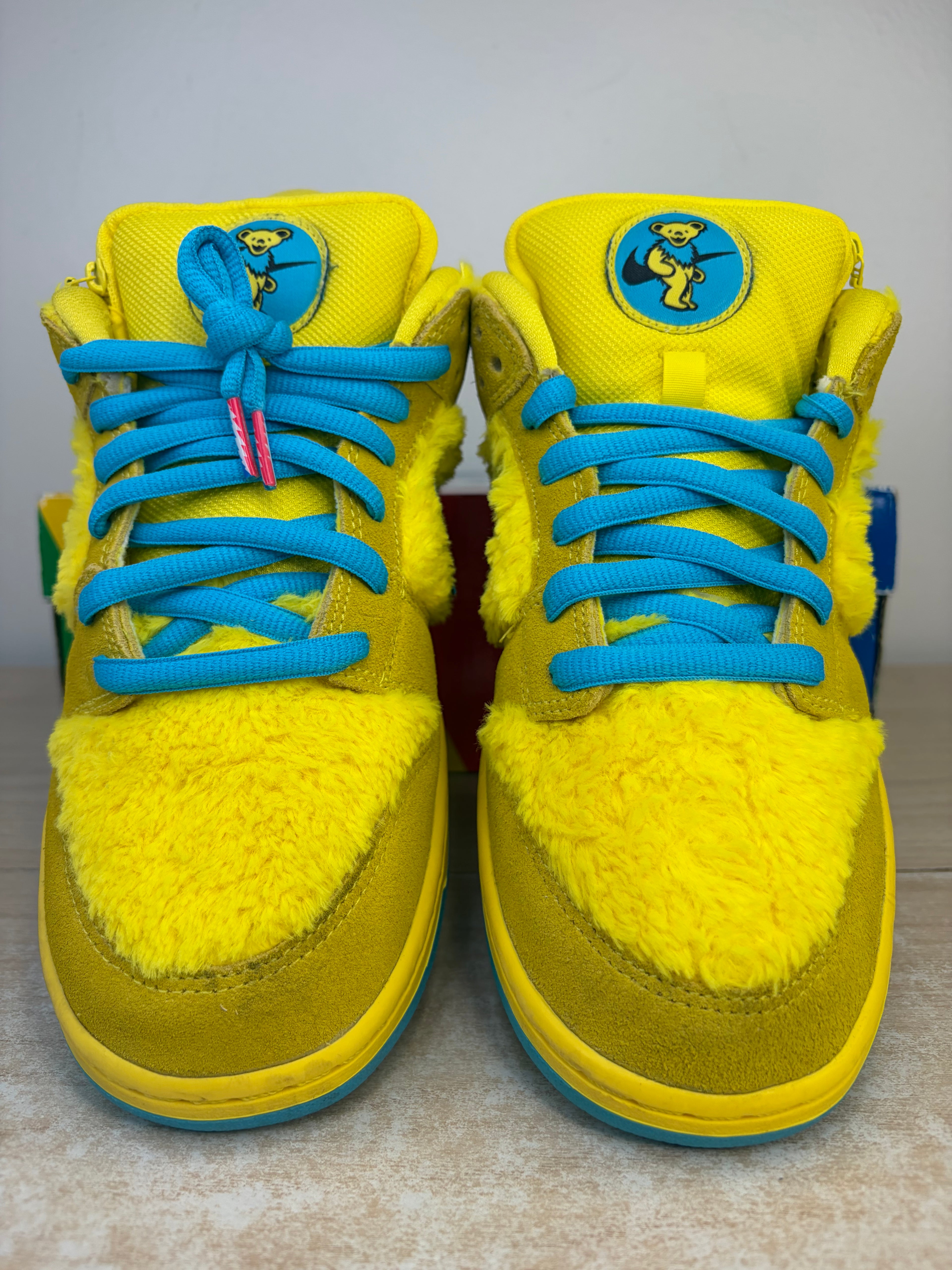 Sz 10M Nike SB Low Grateful Dead Yellow - Preowned, Original Box