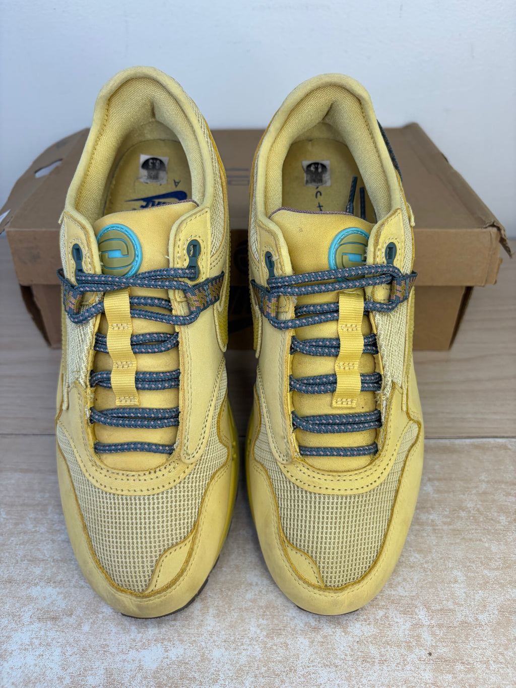 Sz 8.5M Air Max 1 Travis Scott Saturn Gold - Preowned, Original Box