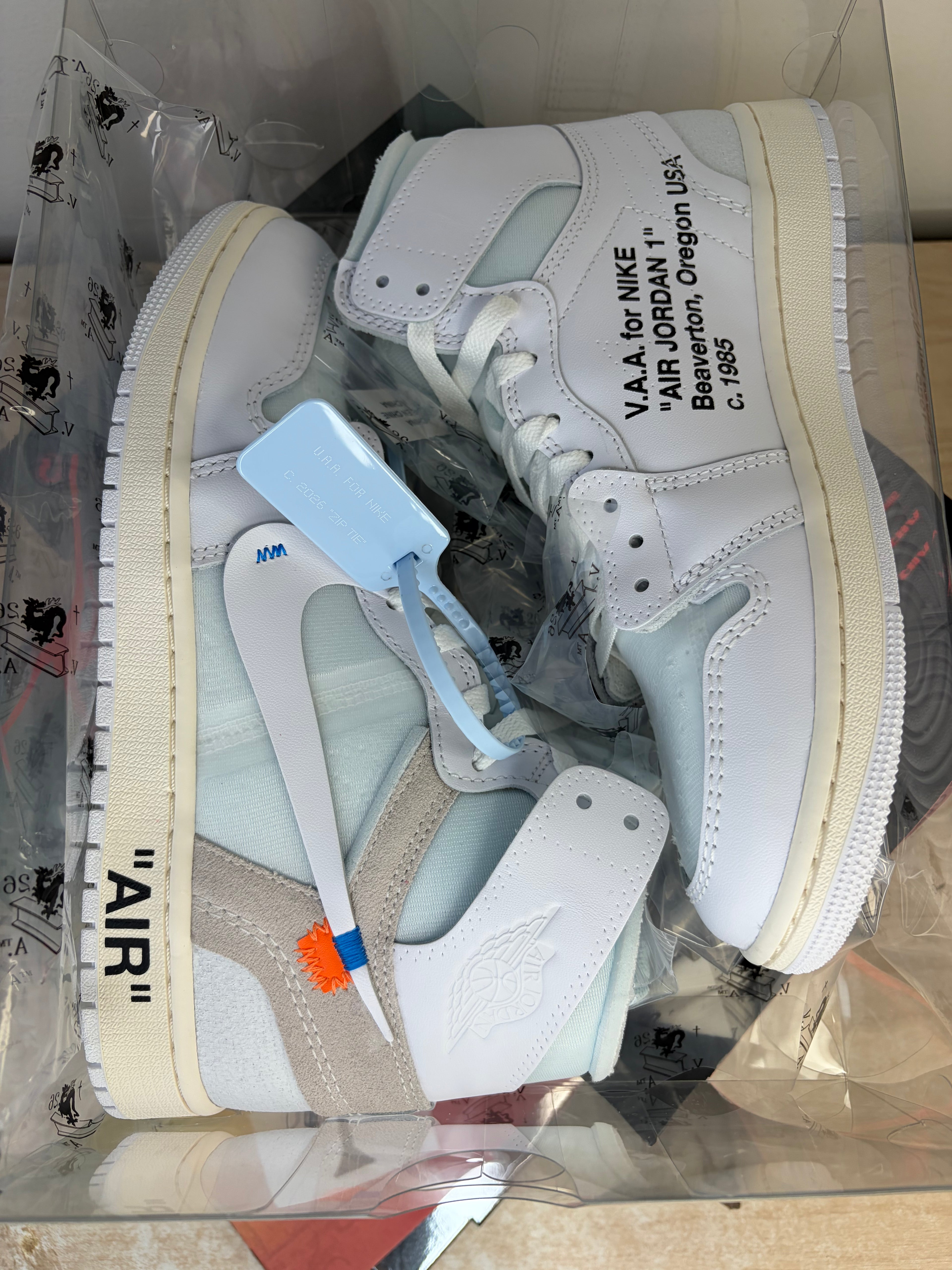 Sz 9M J1 High Off White VirgilAbloh Alaska - Brand New, Original Box