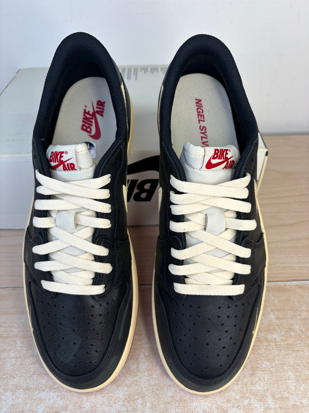 Sz 11M Jordan 1 Low Nigel Sylvester - Brand New, Original Box, no box lid.