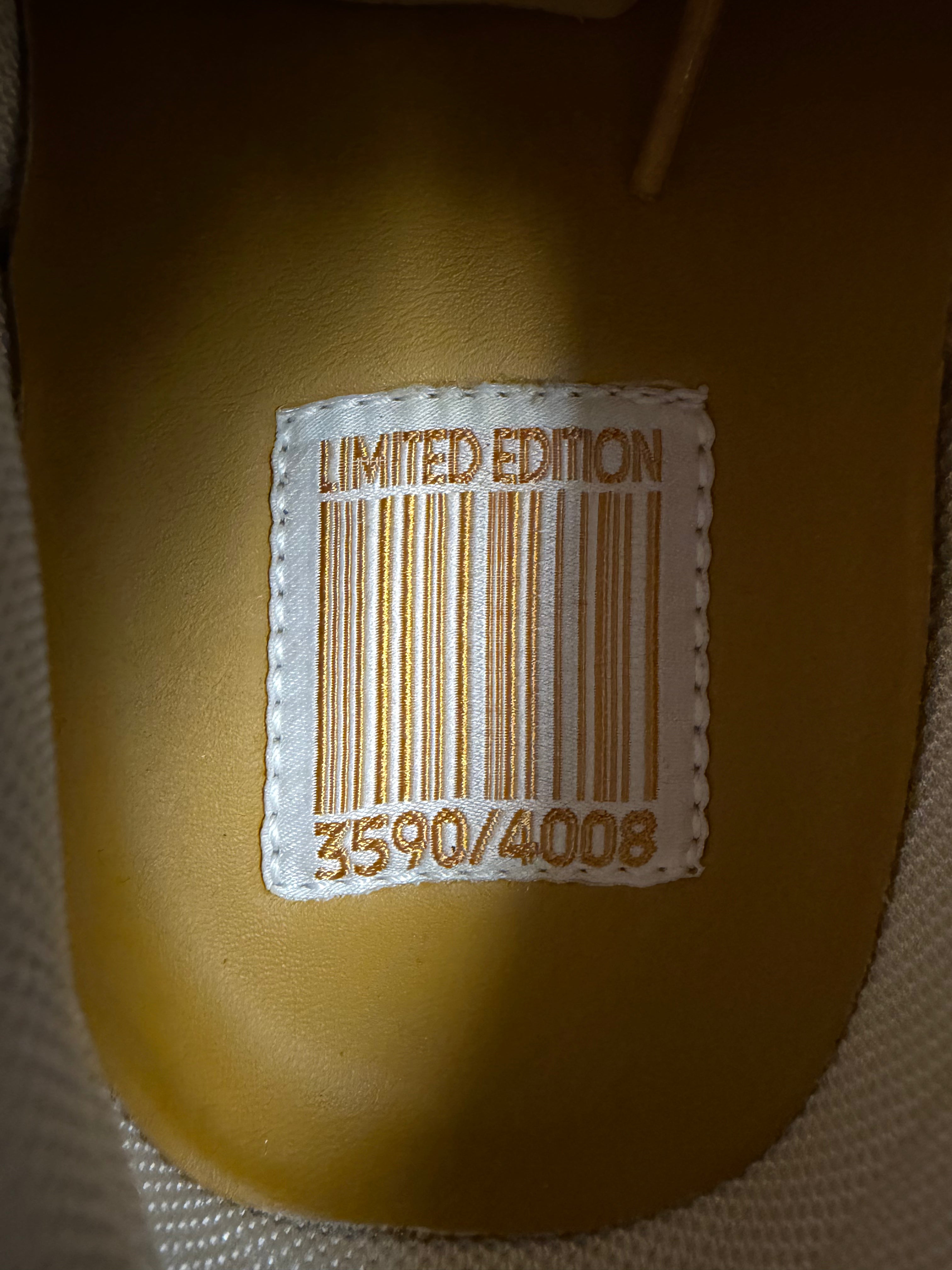 #3590/4008 - sz 12M Nike AF1 Low Barcode Pack Wheat - Like New, Original Box