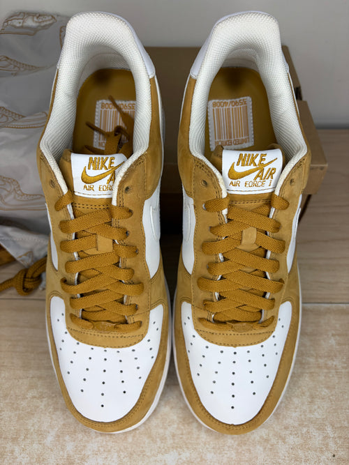 #3590/4008 - sz 12M Nike AF1 Low Barcode Pack Wheat - Like New, Original Box