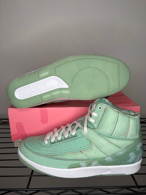 (1/100 FNF Sample) Sz 12M Jordan 2 JBalvin Green - Brand New, Promo Box