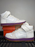(2005) sz 9M Nike Dunk High Deluxe Ostrich White / Hyacinth Purple - Brand New, Original Box