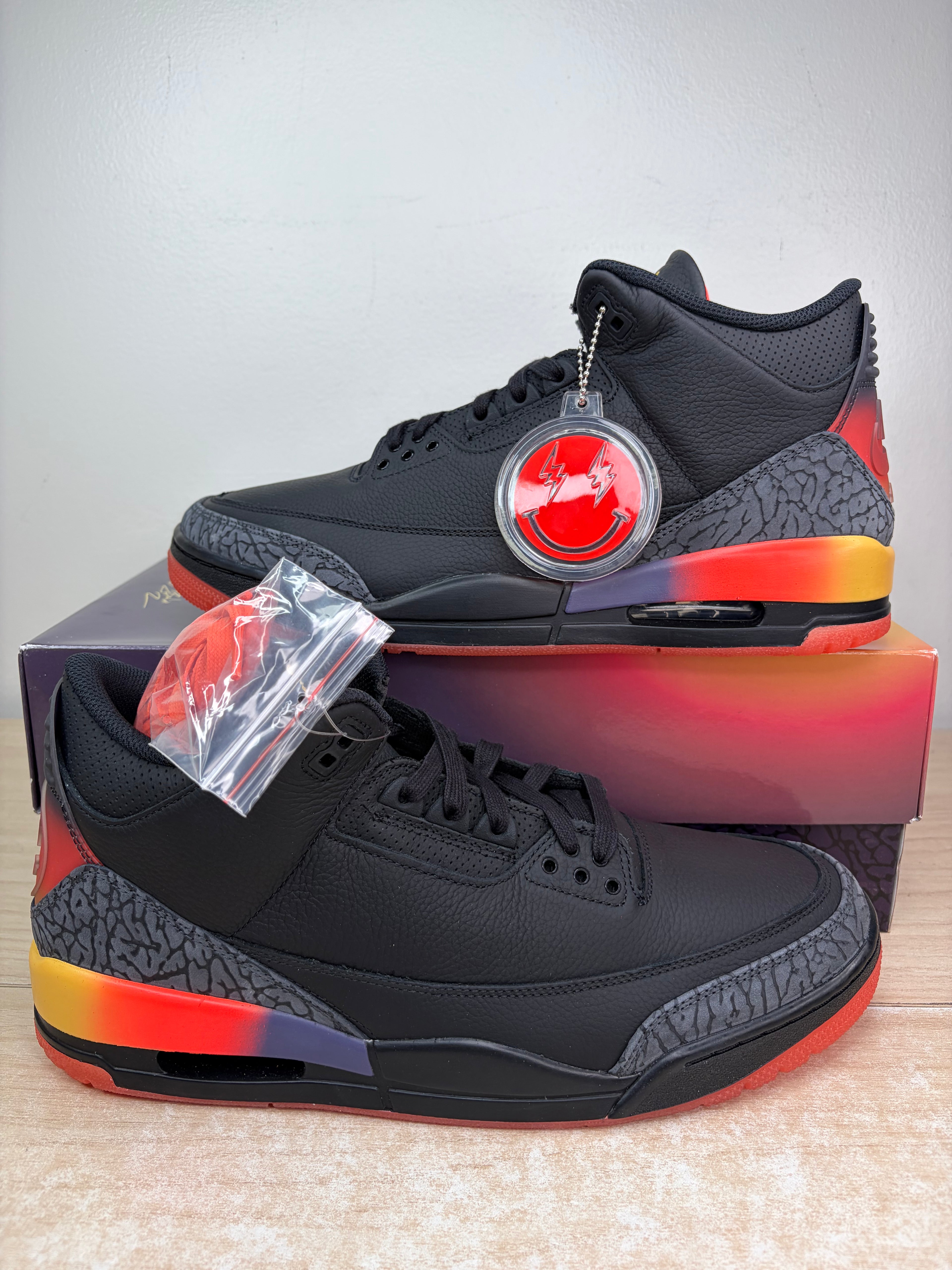Sz 12.5M Jordan 3 Rio Black - Brand New, Original Box