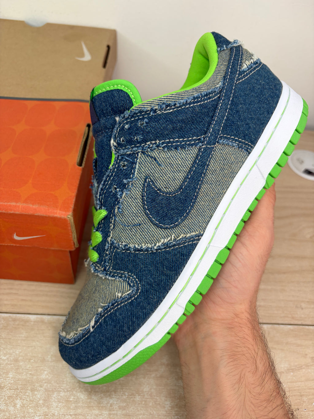 (2004) Sz 6Y (7.5W) Dunk Low Denim Hulk - Brand New, Original Box