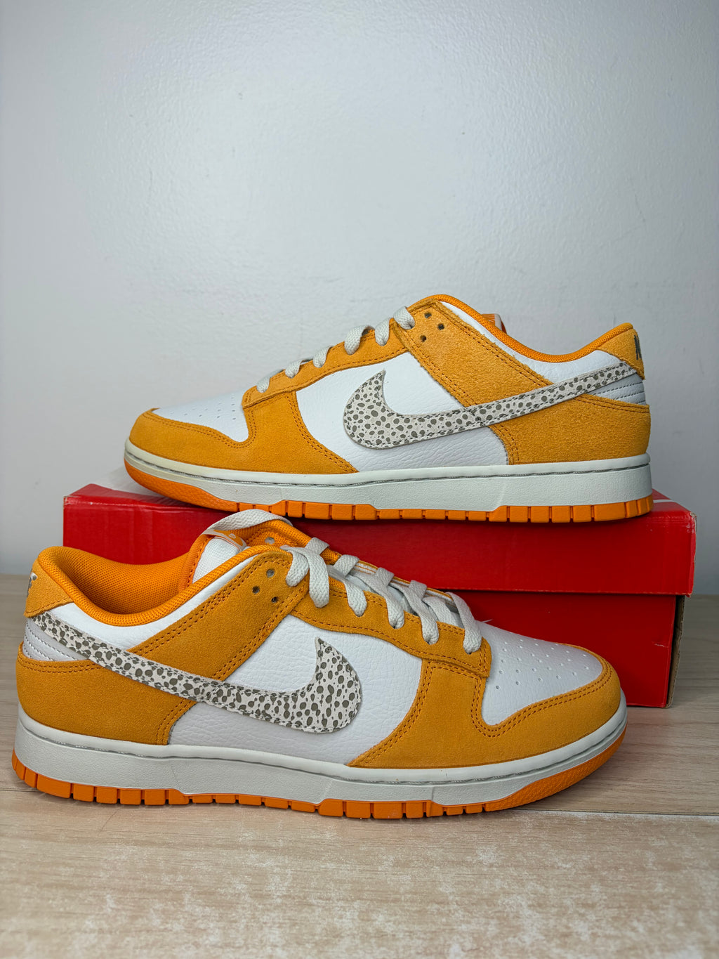 Sz 8.5M Dunk Low Safari Kumquat - Brand New, Original Box