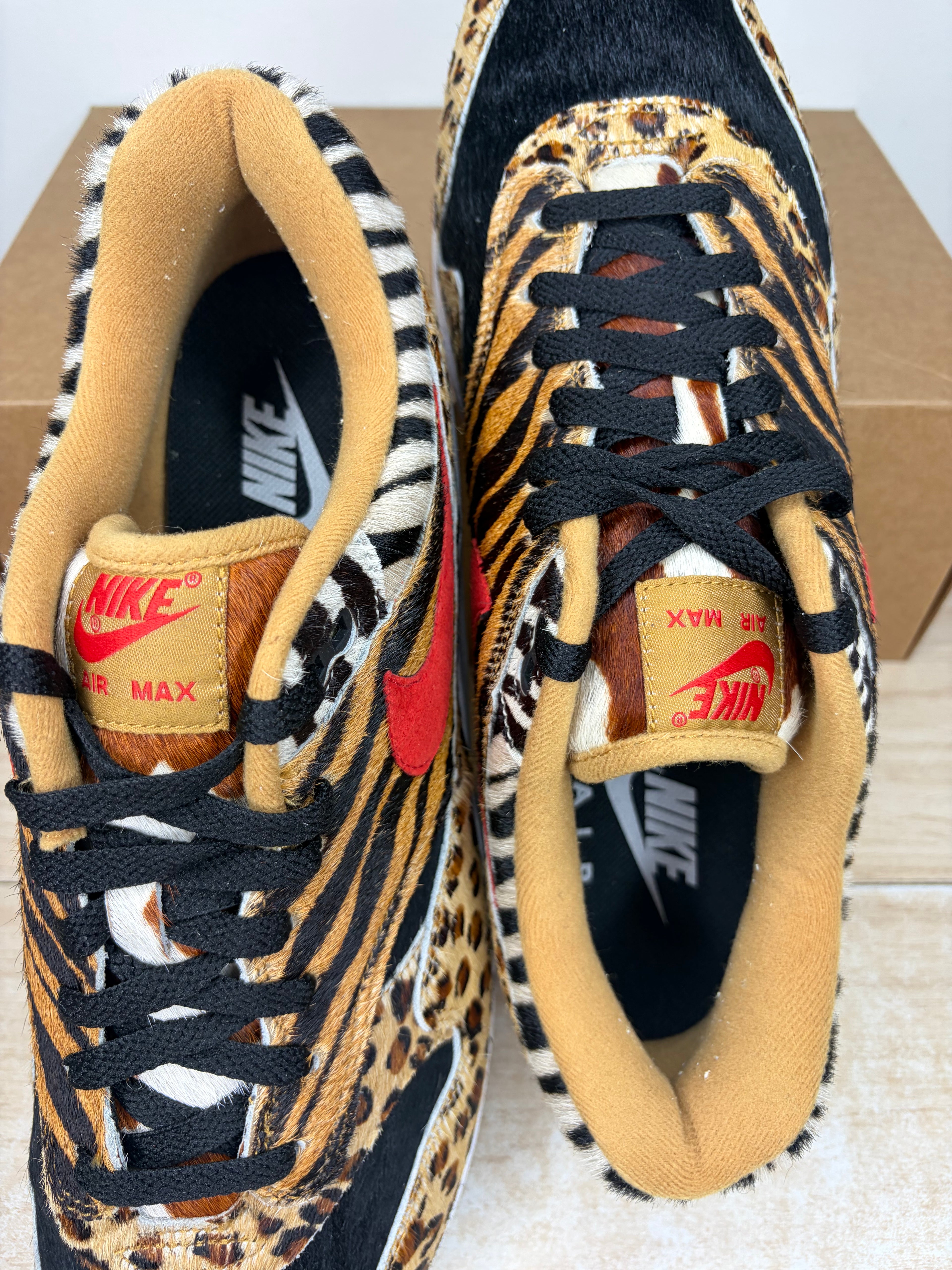 (2018) sz 13M Air Max 1 x Atmos Animal Pack - Preowned, No Box