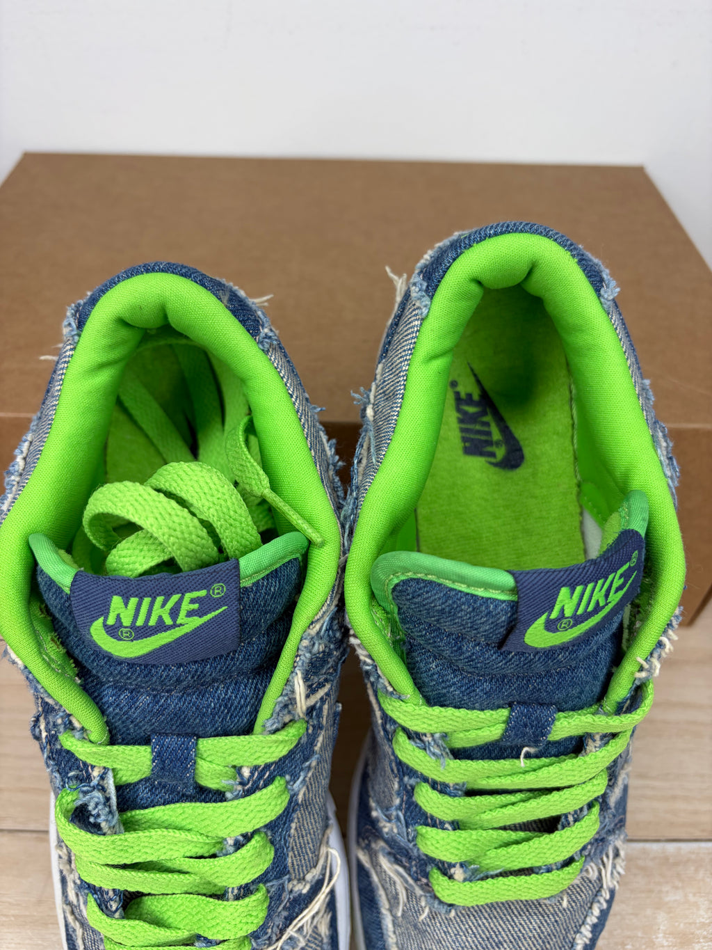 (2004) sz 5.5Y/7W Dunk Low ‘Hulk Denim’ - Preowned, No Box