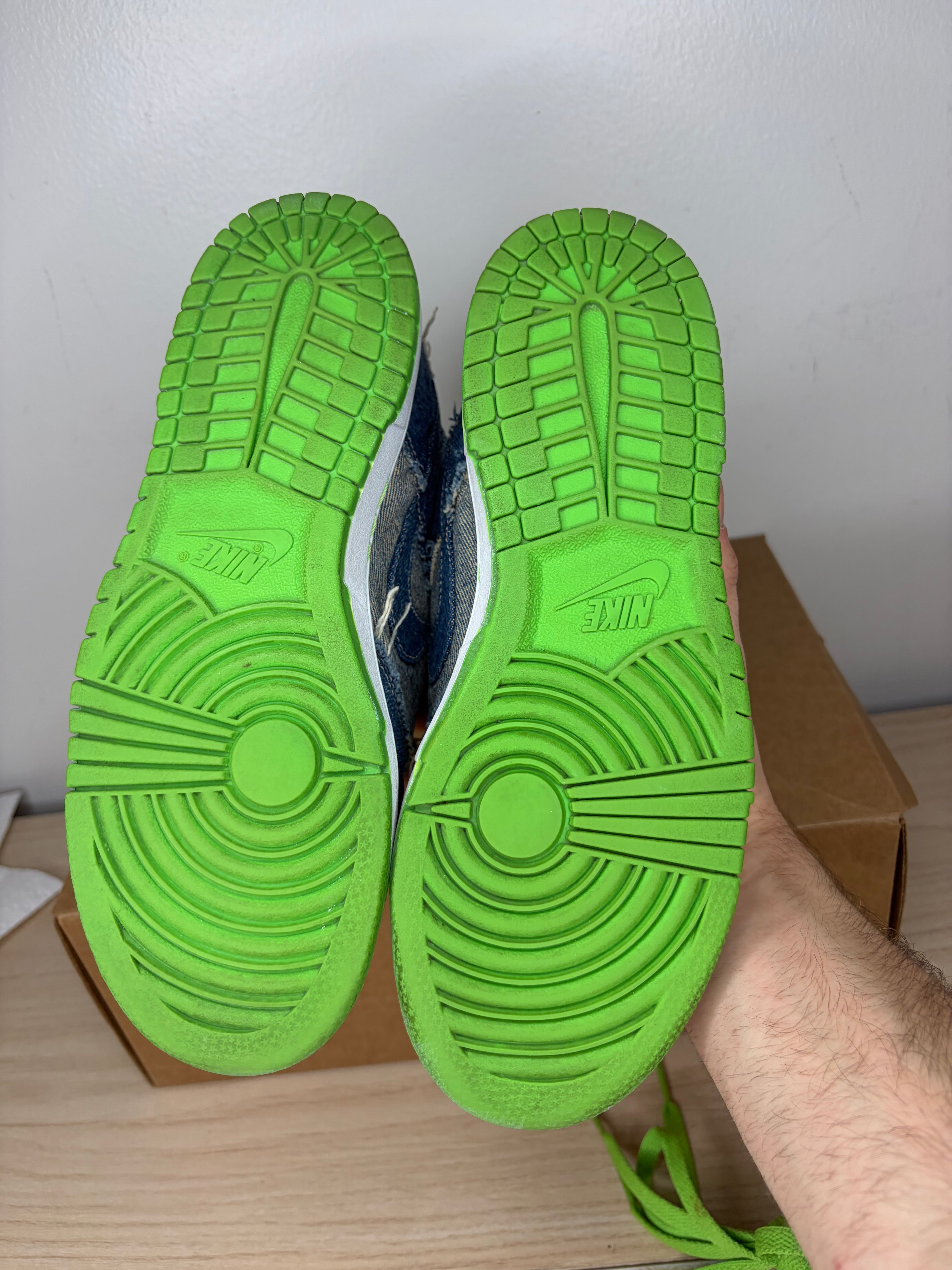 (2004) sz 5.5Y/7W Dunk Low ‘Hulk Denim’ - Preowned, No Box